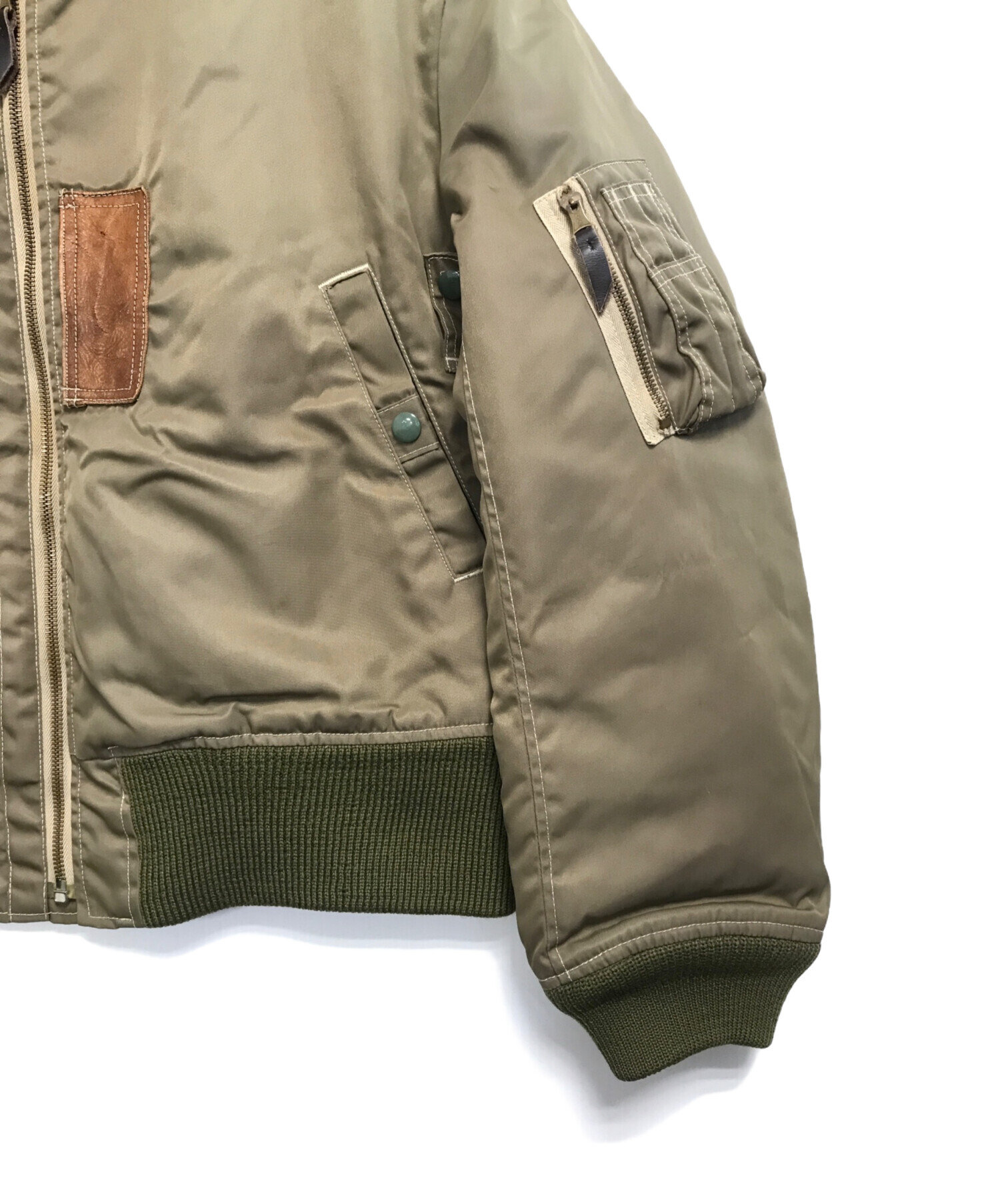 中古・古着通販】EVISU (エビス) MA-1ジャケット オリーブ サイズ:不明