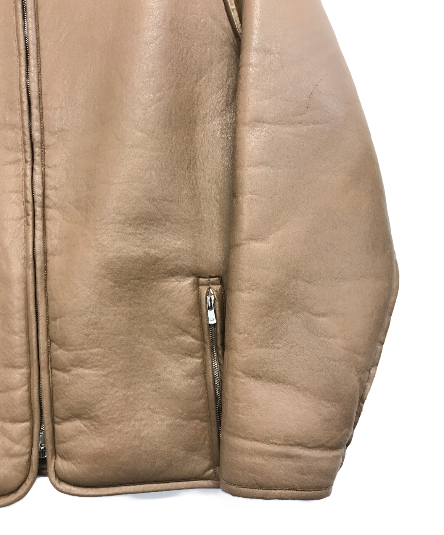 中古・古着通販】Needles (ニードルズ) Lined Boa Jacket ベージュ