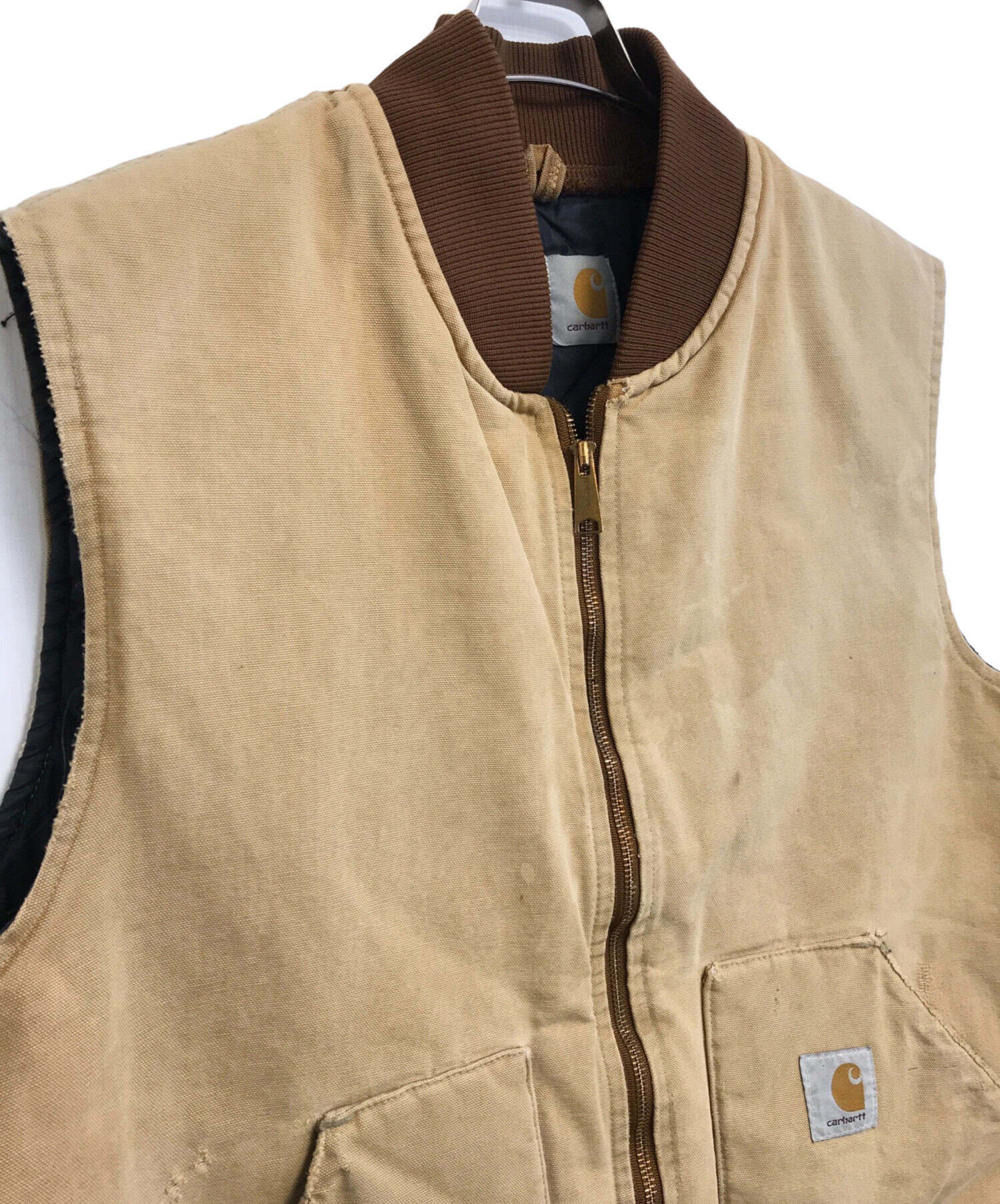 中古・古着通販】CarHartt (カーハート) ダックベスト ベージュ サイズ