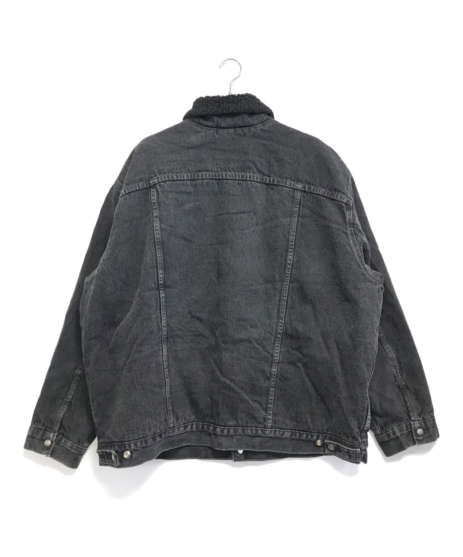 中古・古着通販】LEVI'S (リーバイス) ブラックデニムボアジャケット