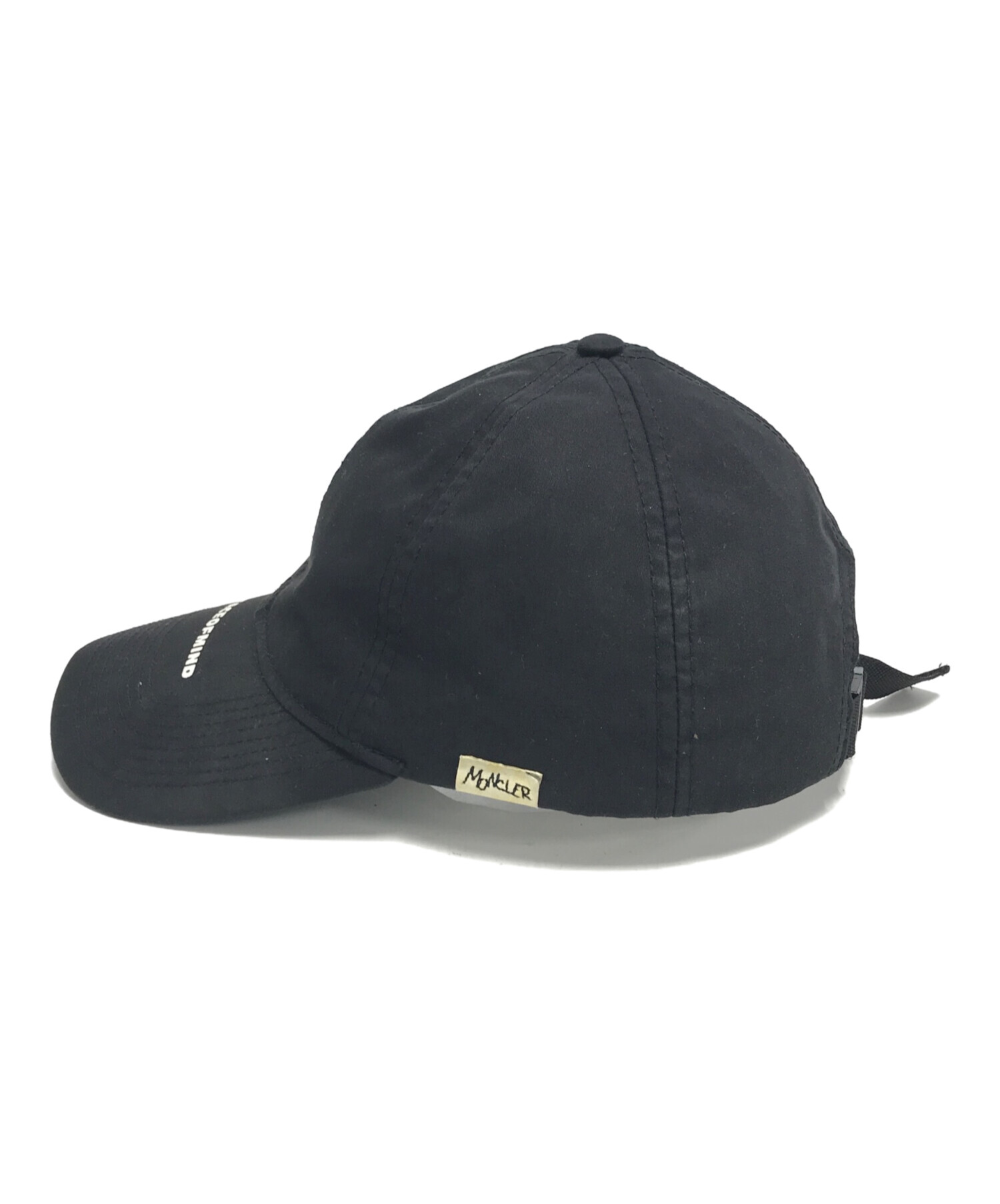 美品 MONCLER ブラック キャップ 中古・古着通販】MONCLER (モンクレール) キャップ ブラック｜ブランド