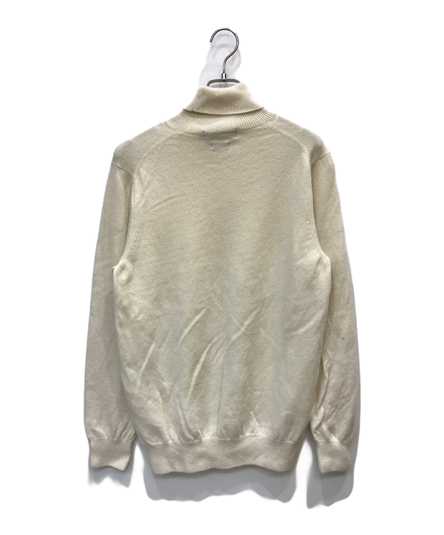 中古・古着通販】gim (ジム) タートルネックカシミヤニット アイボリー 