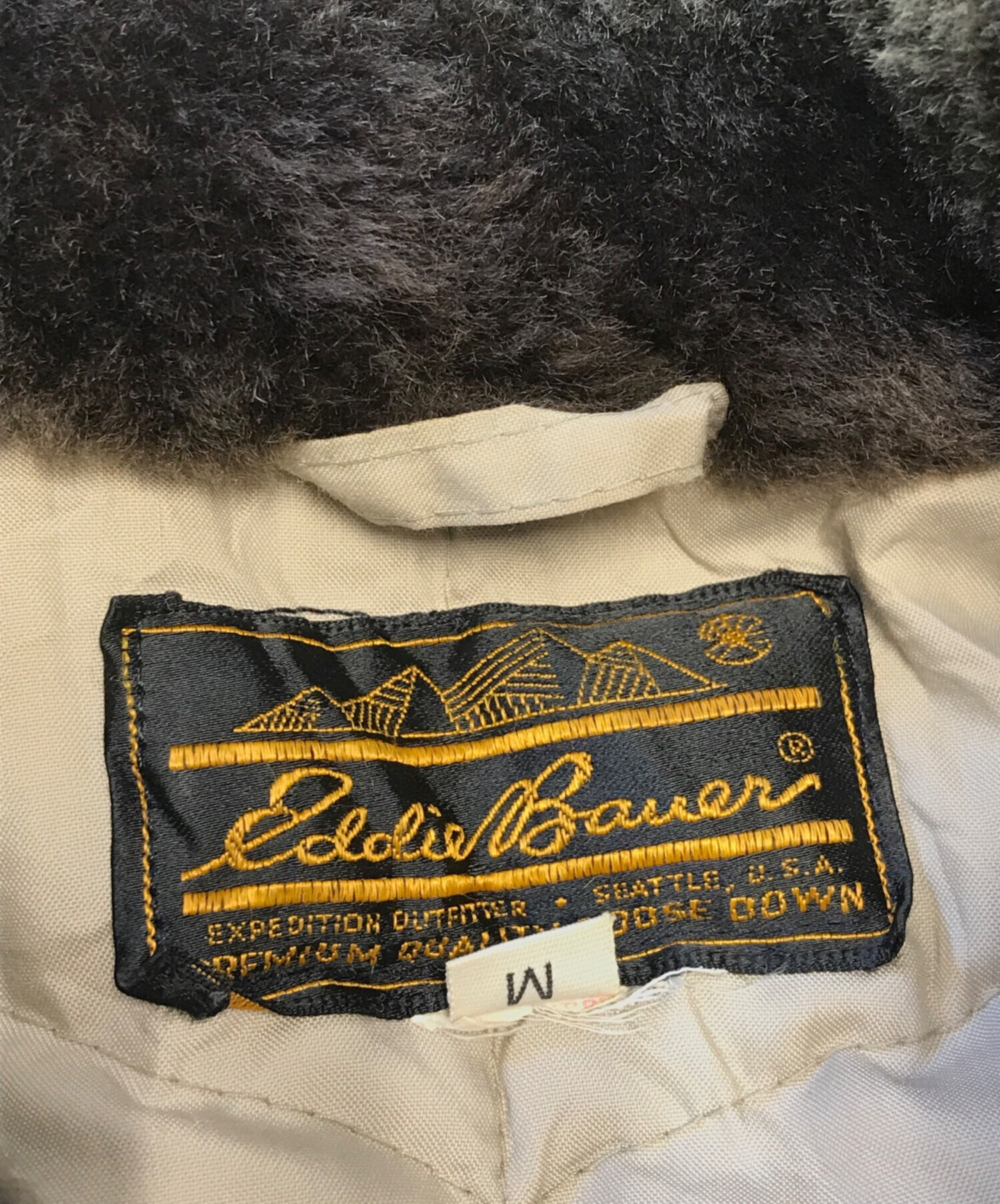 中古・古着通販】Eddie Bauer (エディーバウアー) 襟ボア中綿コート 