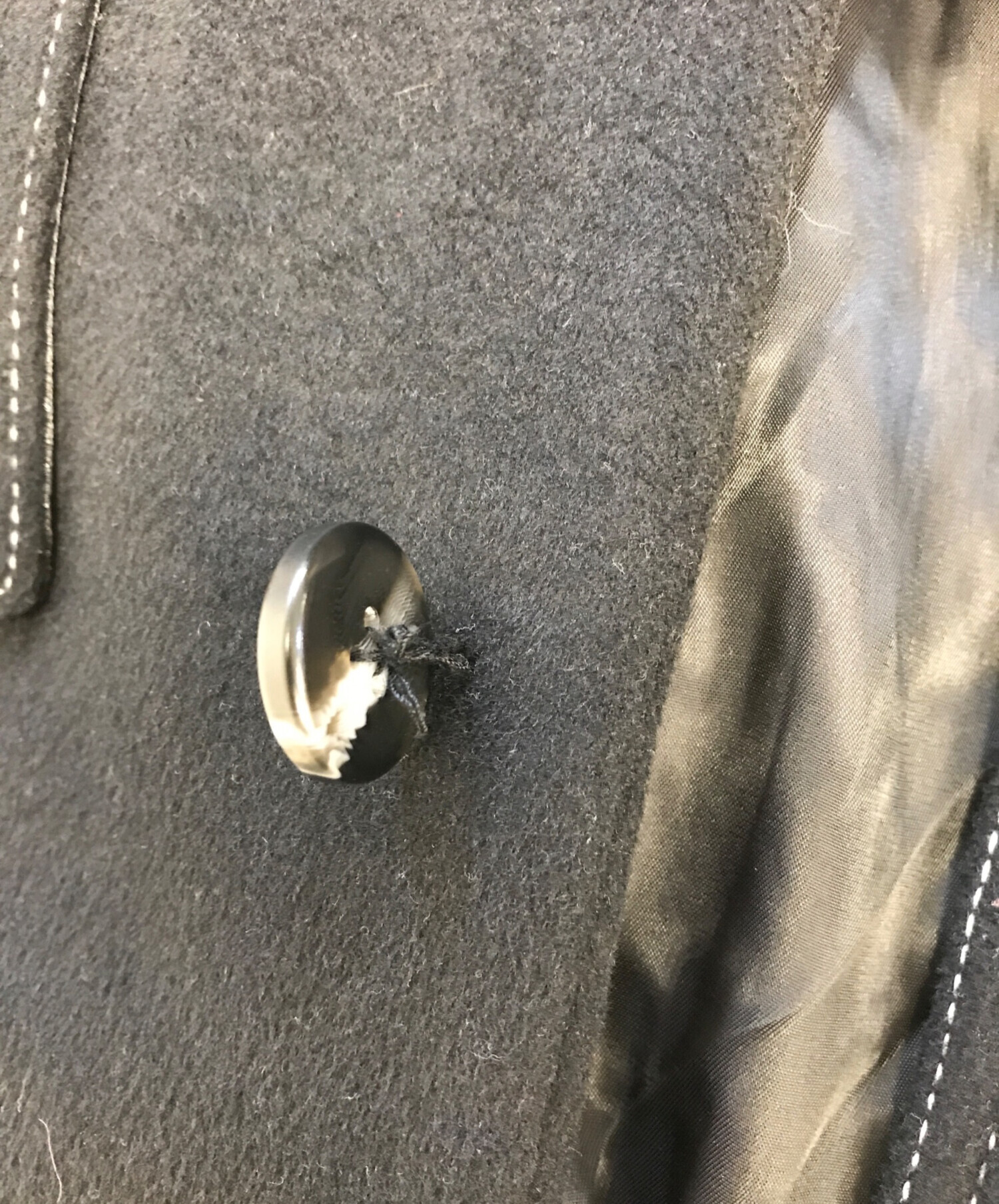 中古・古着通販】kooi (コーイ) ステッチデザインチェスターコート