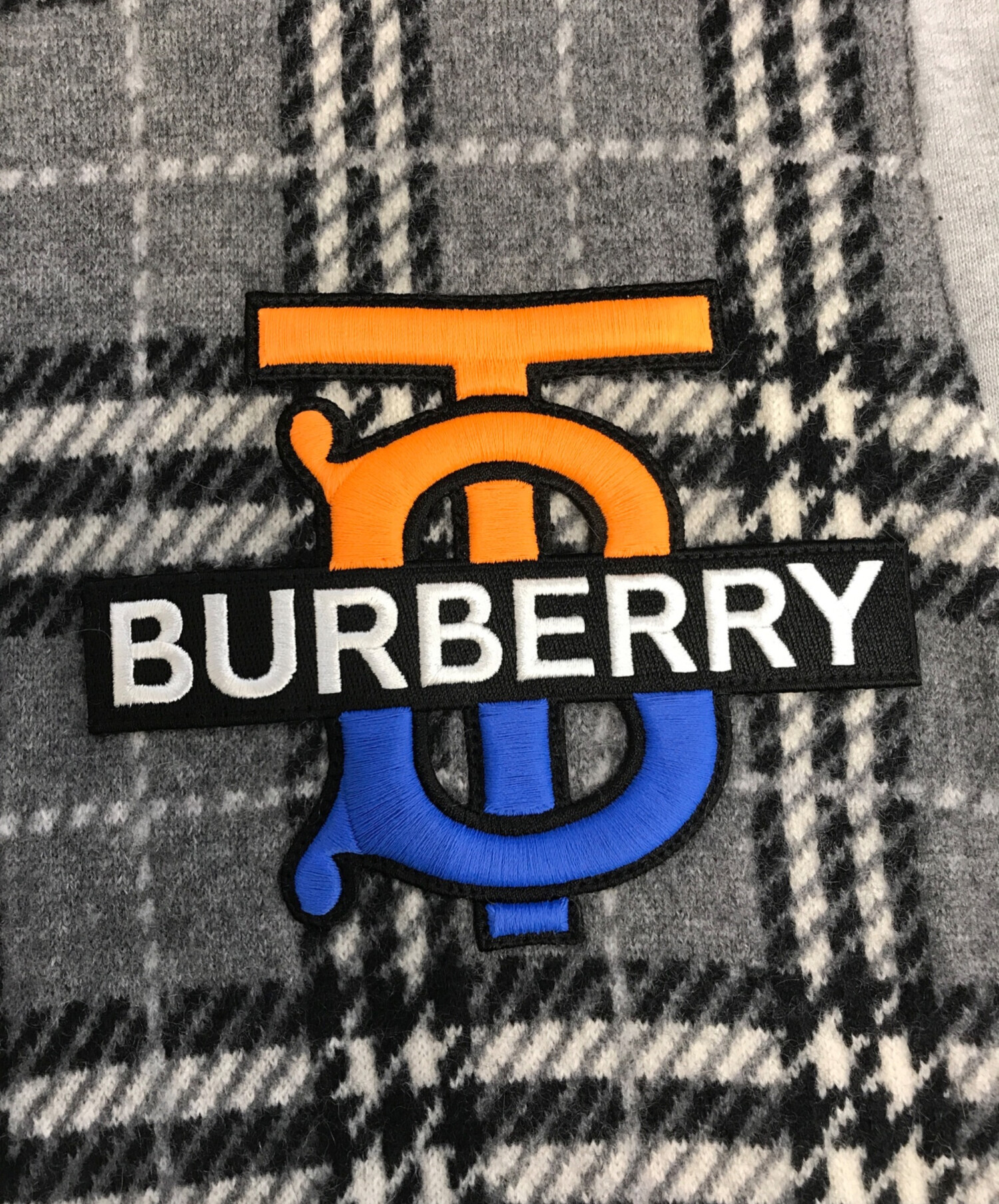 中古・古着通販】BURBERRY (バーバリー) ニット切替スウェット グレー 