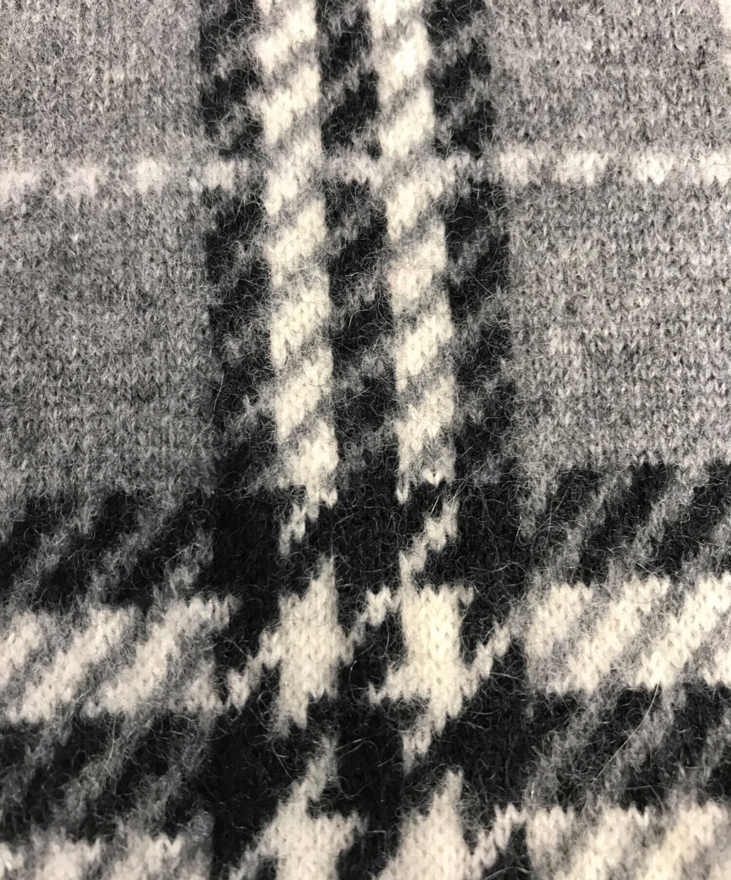 中古・古着通販】BURBERRY (バーバリー) ニット切替スウェット グレー 