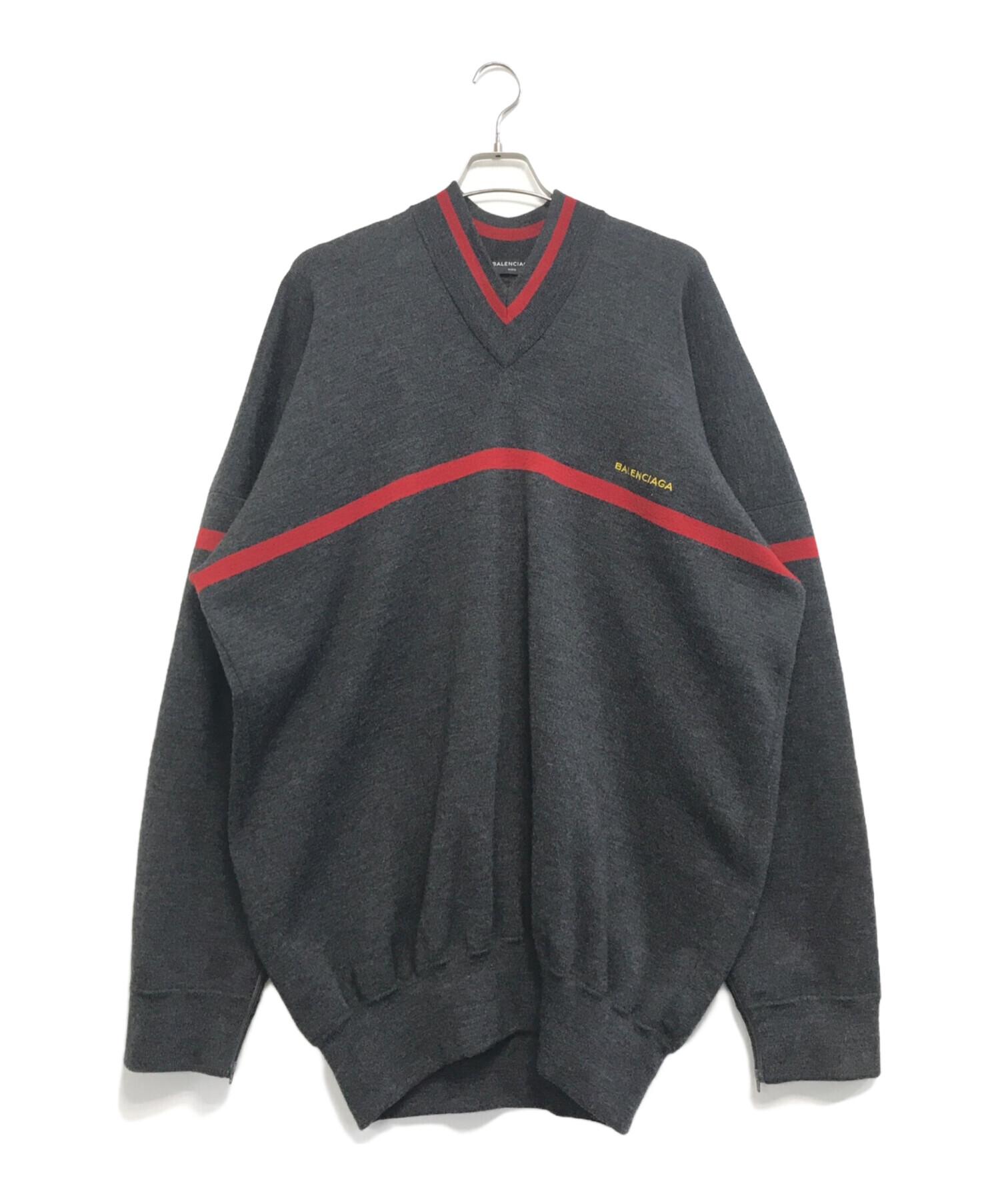 BALENCIAGA グレー オーバーサイズニット BALENCIAGA グレー オーバーサイズニット