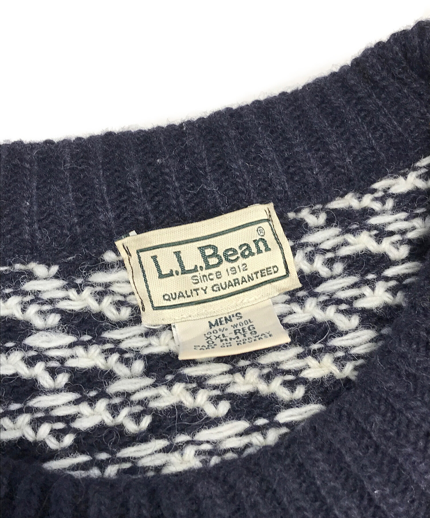 中古・古着通販】L.L.Bean (エルエルビーン) 80'sバーズアイニット