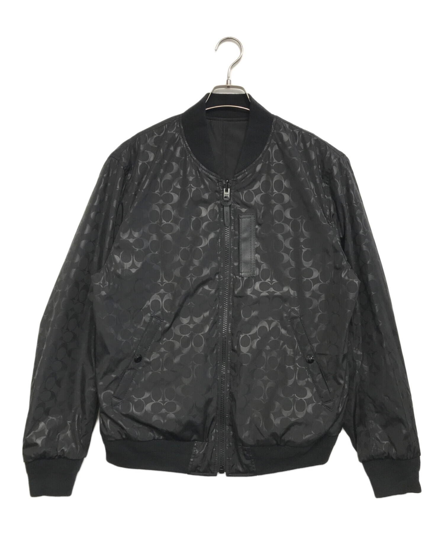 美品 COACH シグネチャー MA-1 リバーシブル ブルゾン XLサイズ 中古・古着通販】COACH (コーチ) シグネチャー リバーシブル MA-1