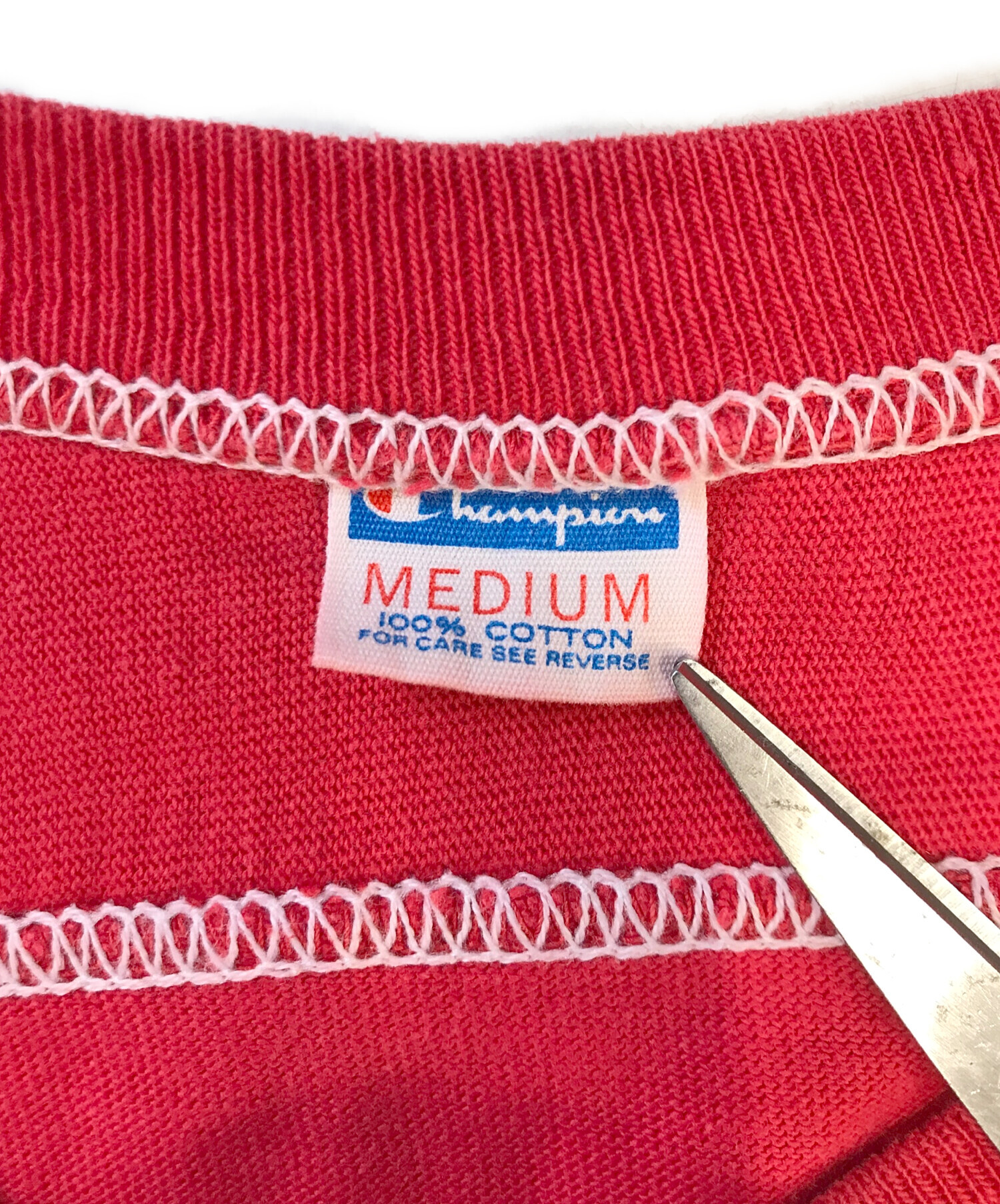 中古・古着通販】Champion (チャンピオン) フットボールTシャツ レッド