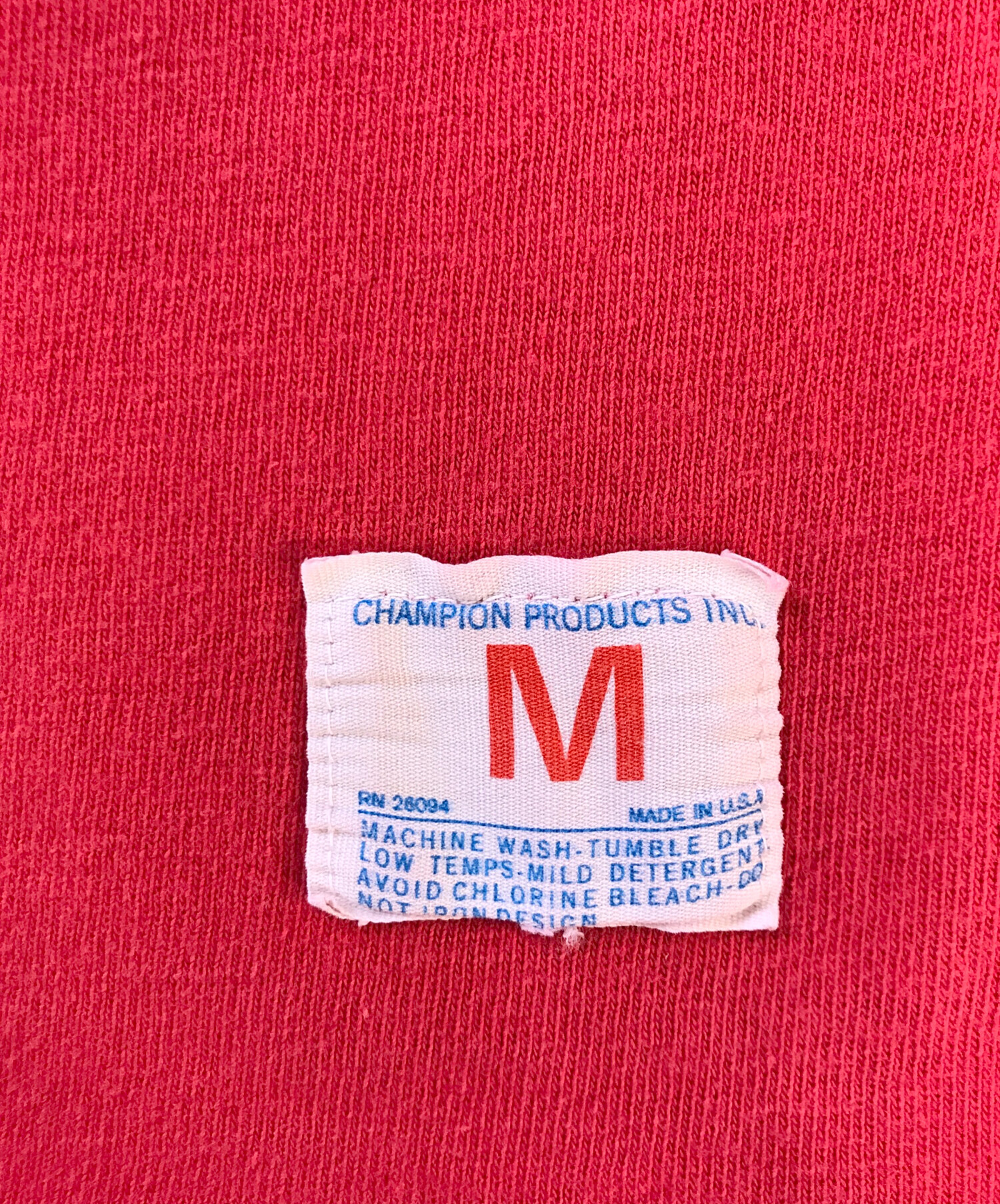 中古・古着通販】Champion (チャンピオン) フットボールTシャツ レッド