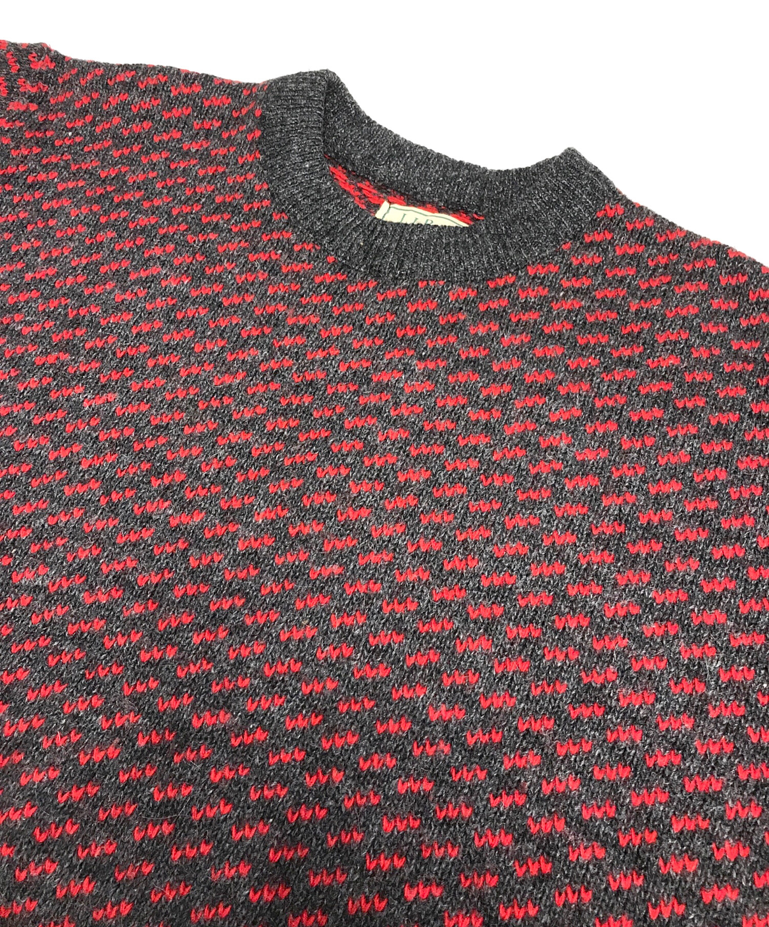 中古・古着通販】L.L.Bean (エルエルビーン) バーズアイニット レッド