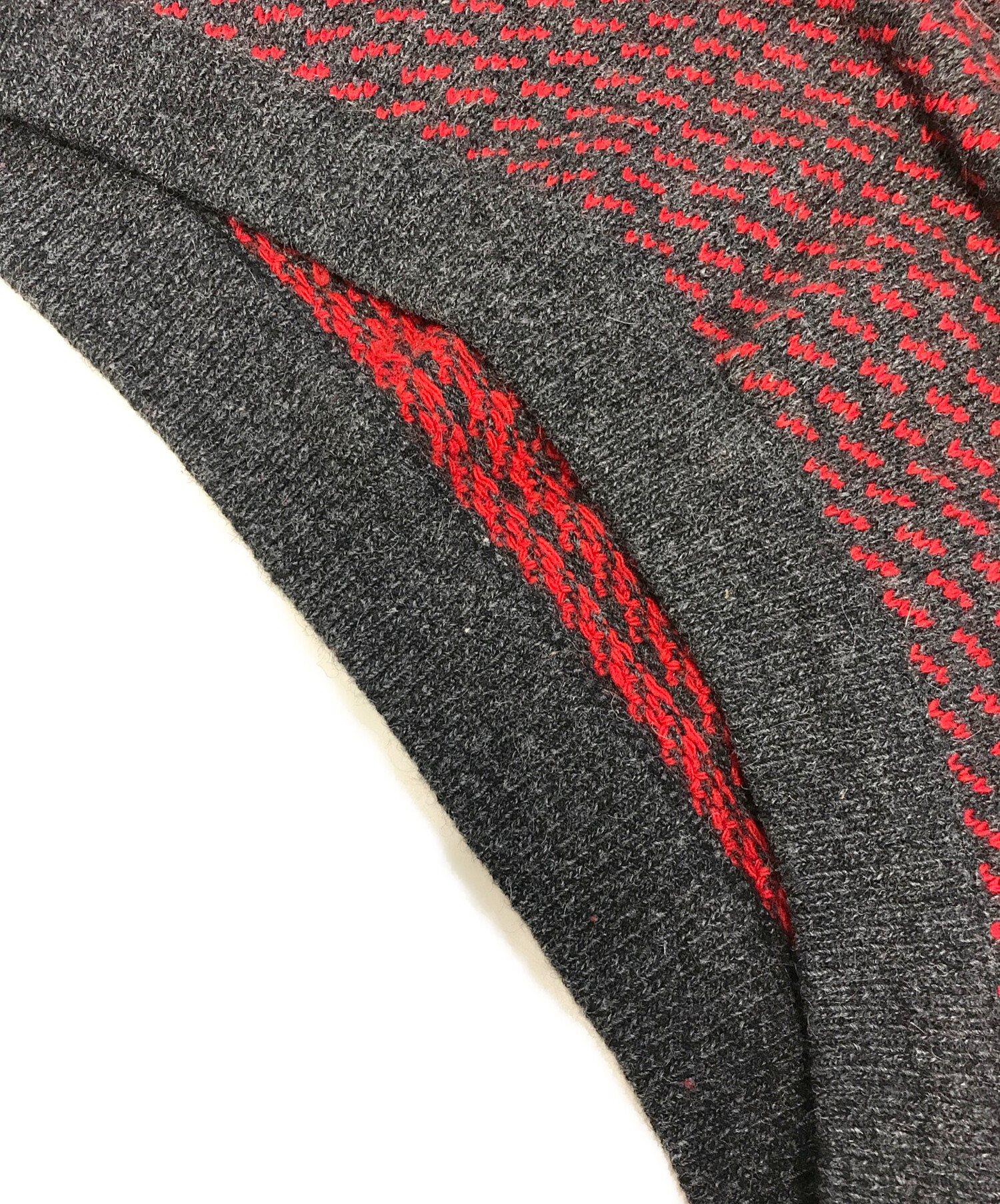 中古・古着通販】L.L.Bean (エルエルビーン) バーズアイニット レッド