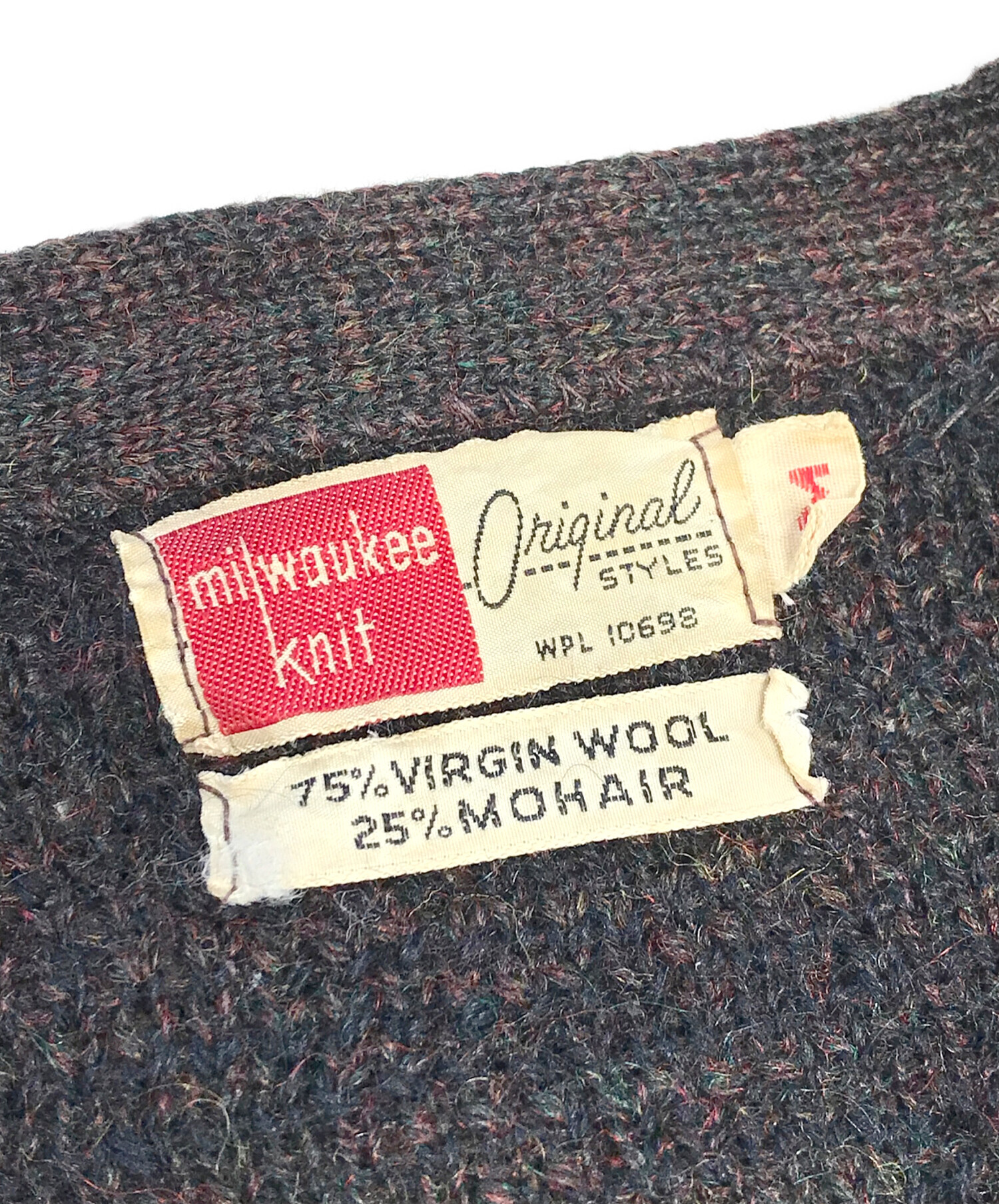 中古・古着通販】VINTAGE (ヴィンテージ) モヘアカーディガン ブラウン