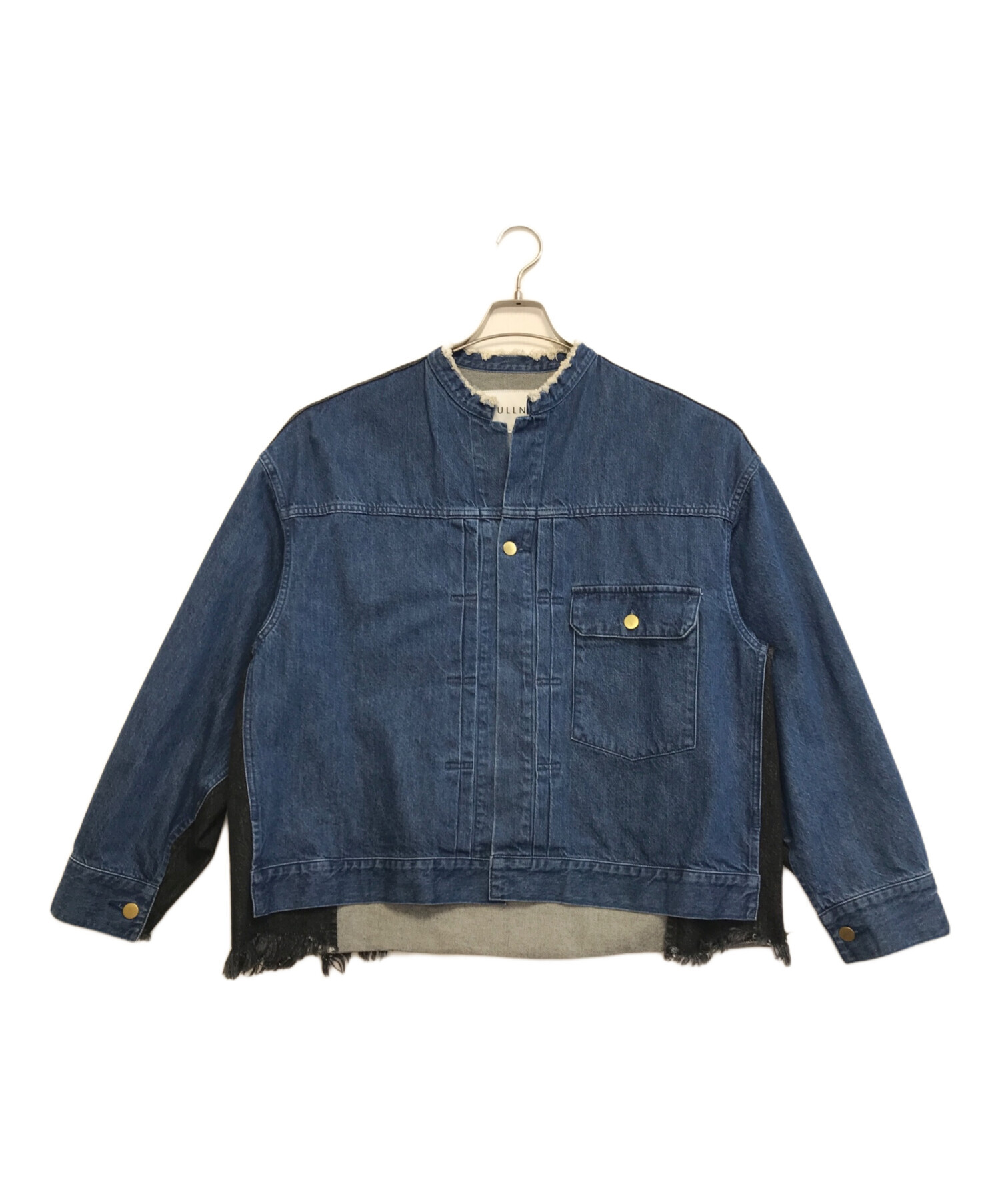 中古・古着通販】CULLNI (クルニ) Cut-off Band Collar Denim Blouson
