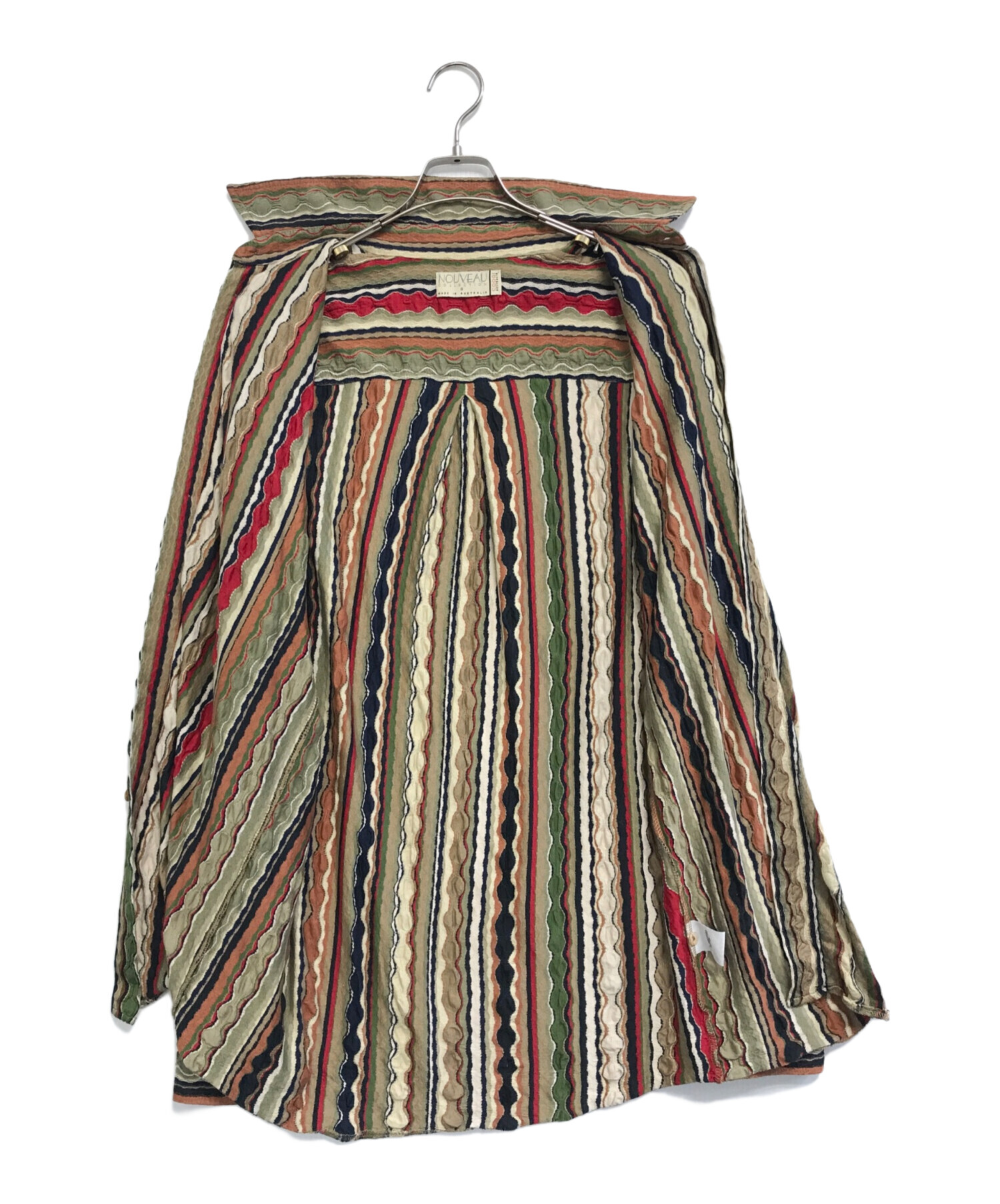 中古・古着通販】Coogi (クージー) 3Dニットシャツ ブラウン サイズ:S 