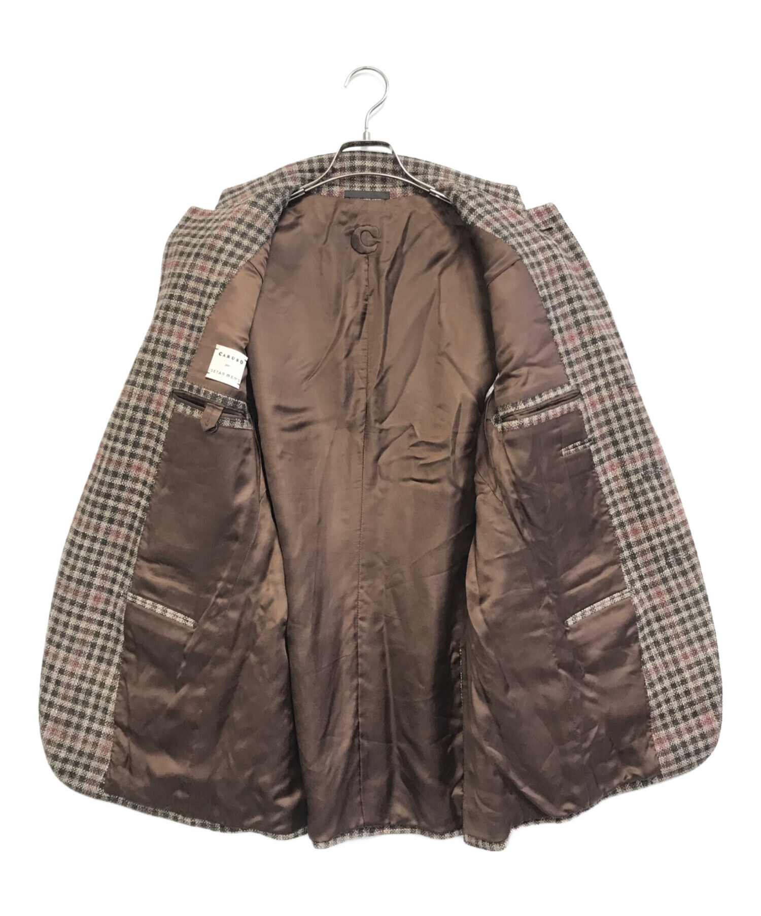 新品 CARUSO TOSCA 3B ウール ギャバジン テーラード ジャケット 新品 CARUSO TOSCA 3B ウール ギャバジン テーラード ジャケット