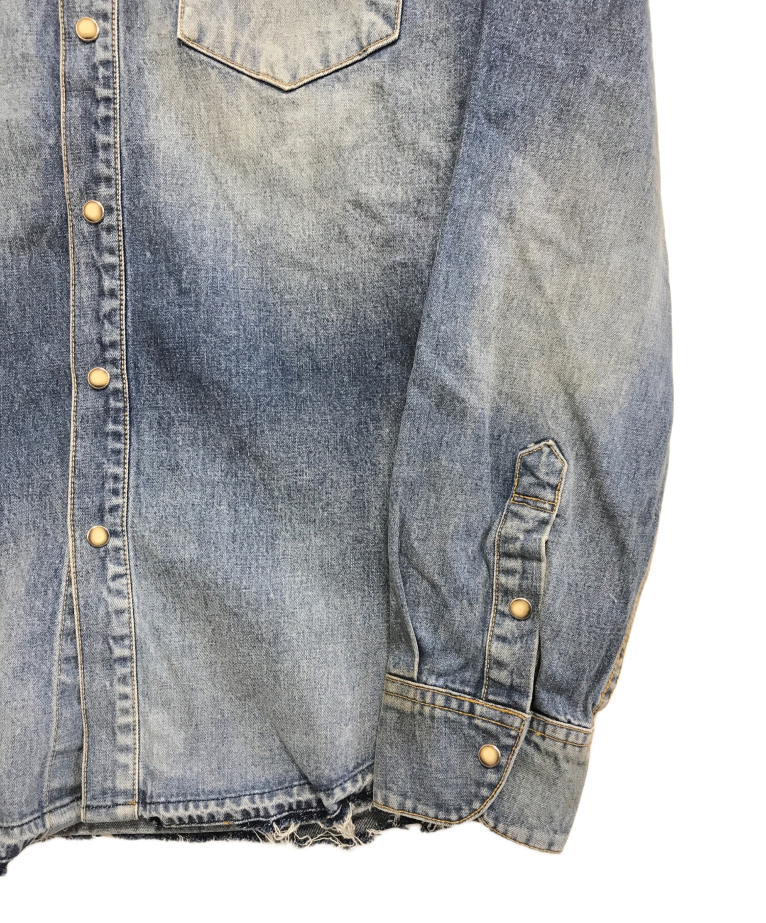 中古・古着通販】TMT (ティーエムティー) デニムシャツ インディゴ