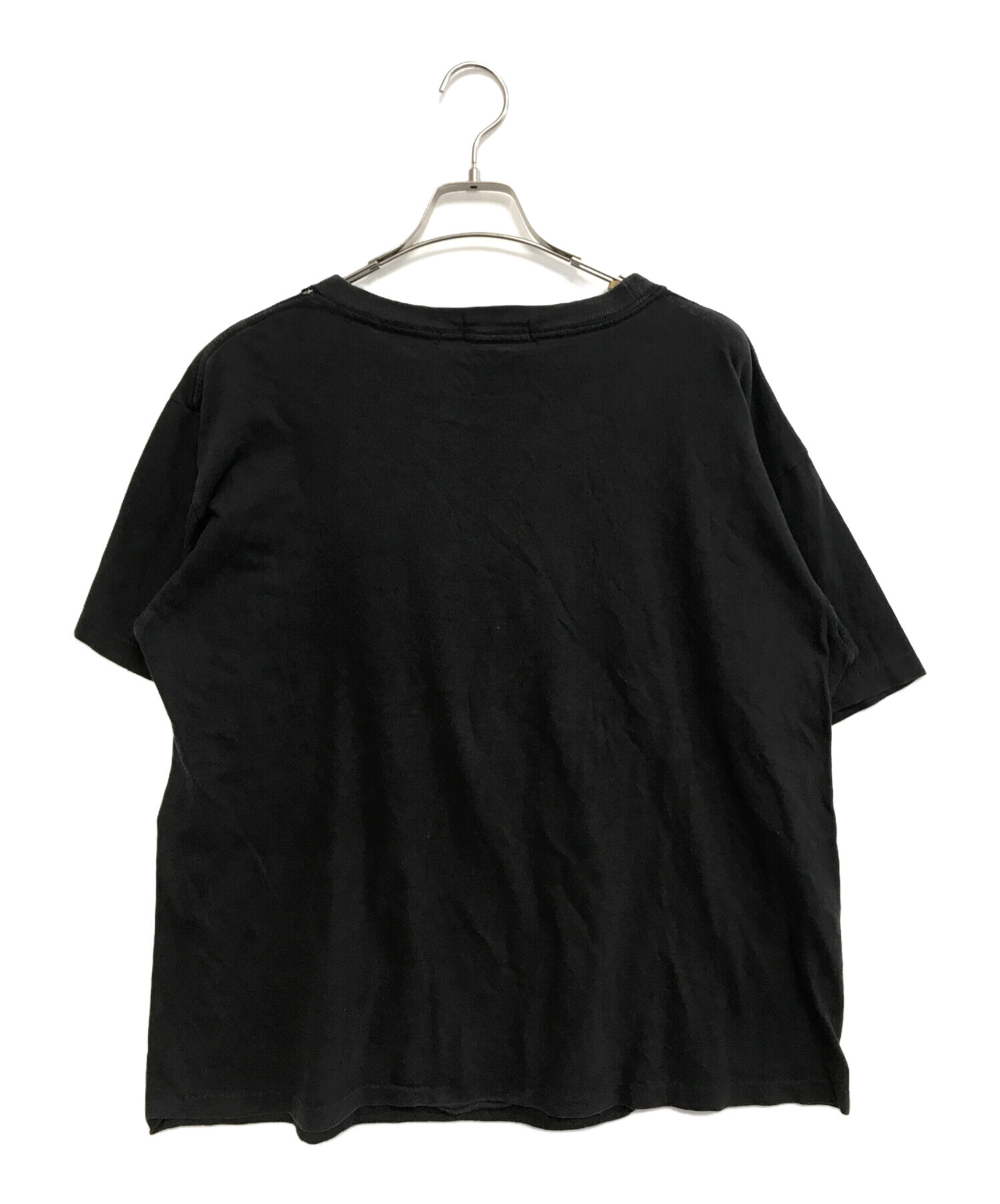 古着 90s ウッドストック 半袖 写真 ロック バンド フェス ブラック 黒 中古・古着通販】バンドTシャツ (バンドTシャツ) 90s WOODSTOCK(ウッド