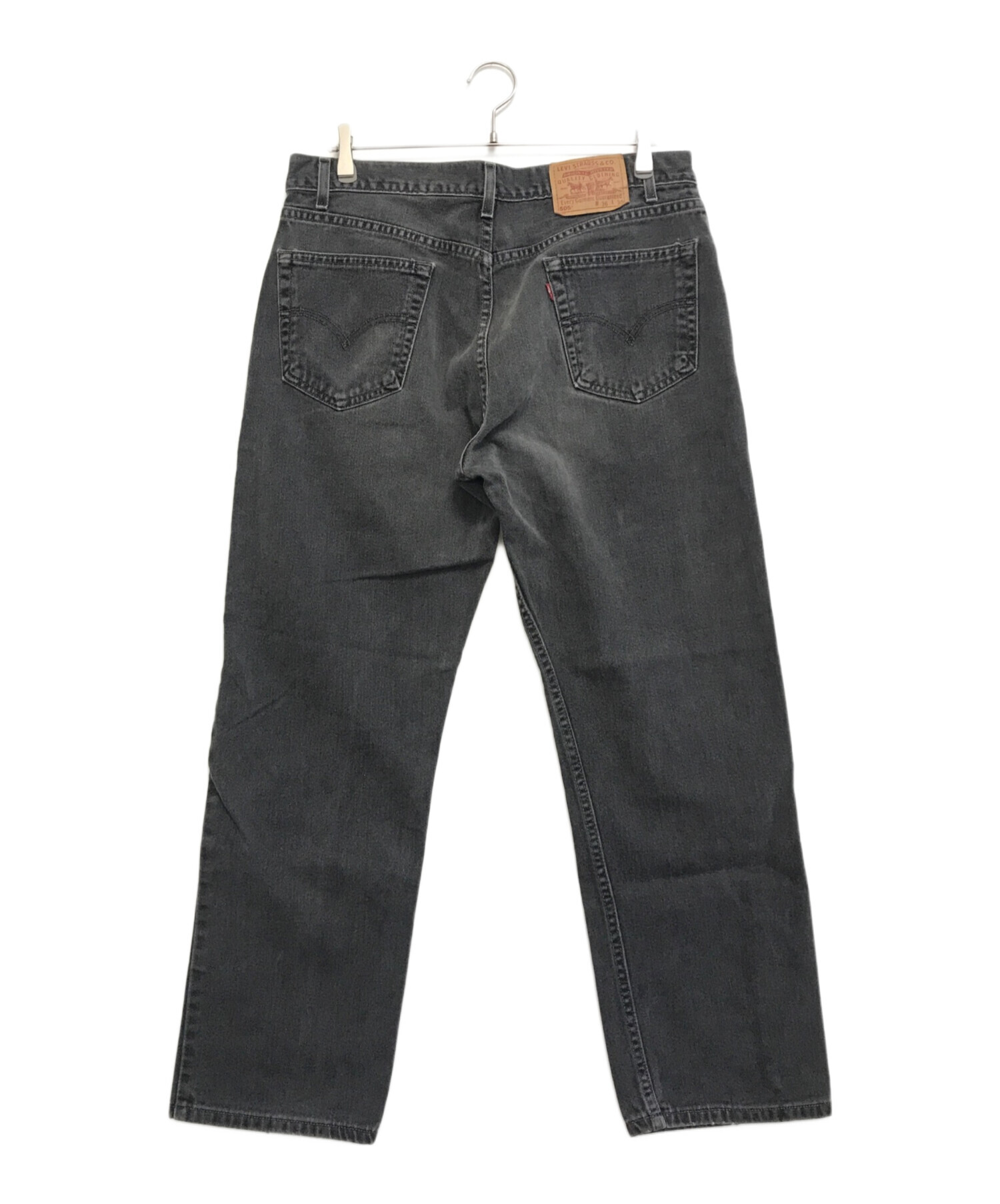 中古・古着通販】LEVI'S (リーバイス) 505後染めブラックデニム