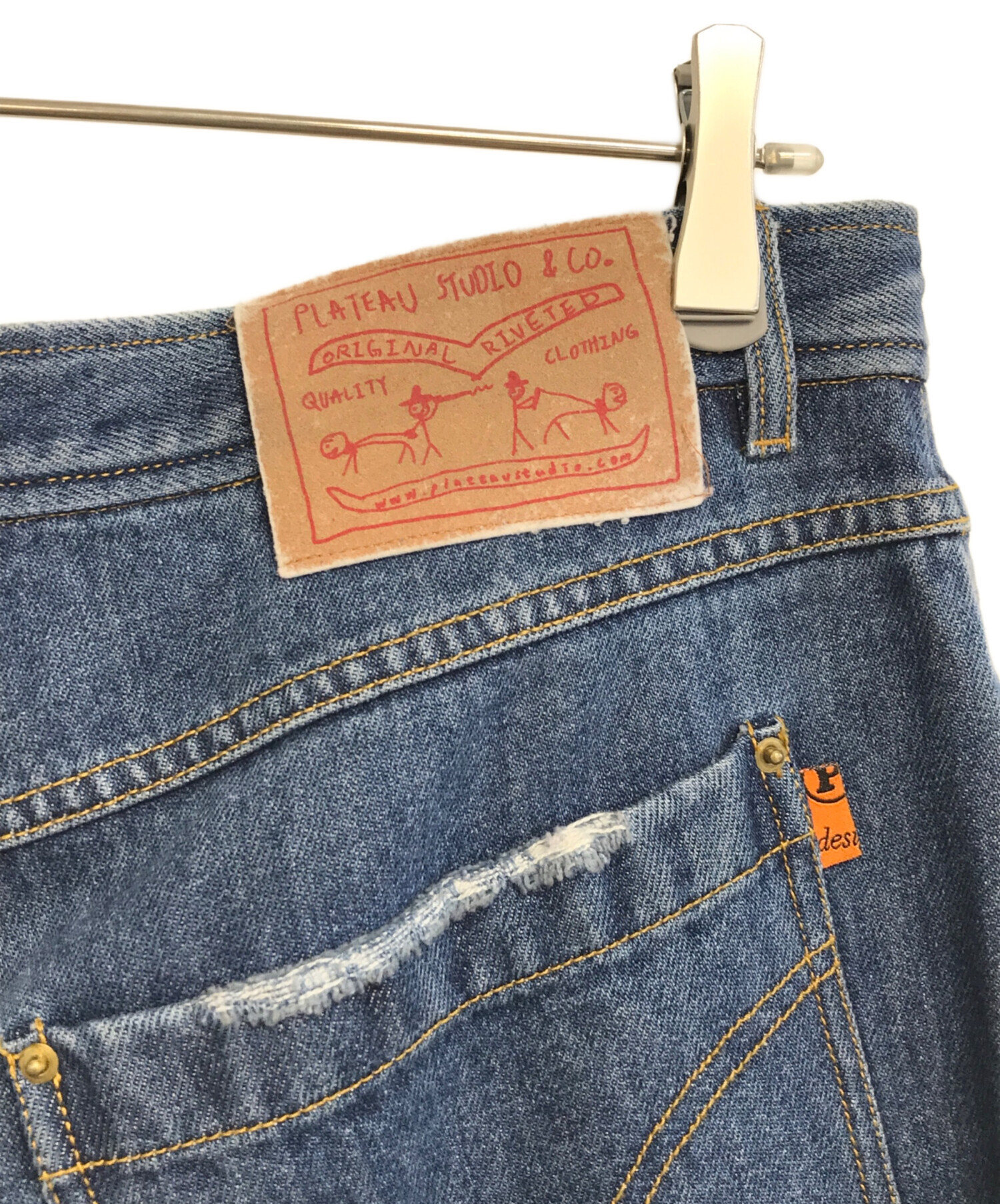 中古・古着通販】PLATEAU STUDIO (プラテウスタジオ) wide leg denim 