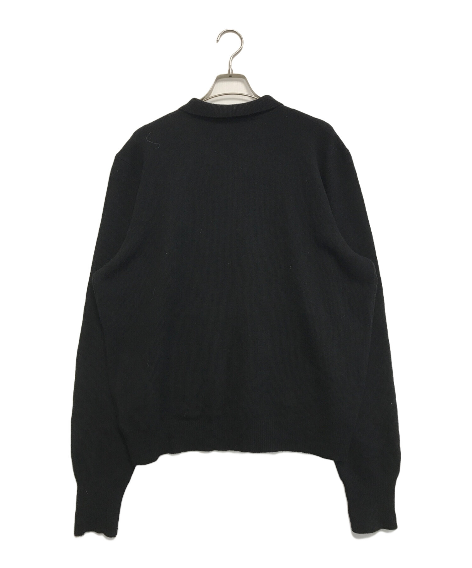 ポロラルフローレン ニットポロシャツ Black RALPH LAUREN POLO 長袖 