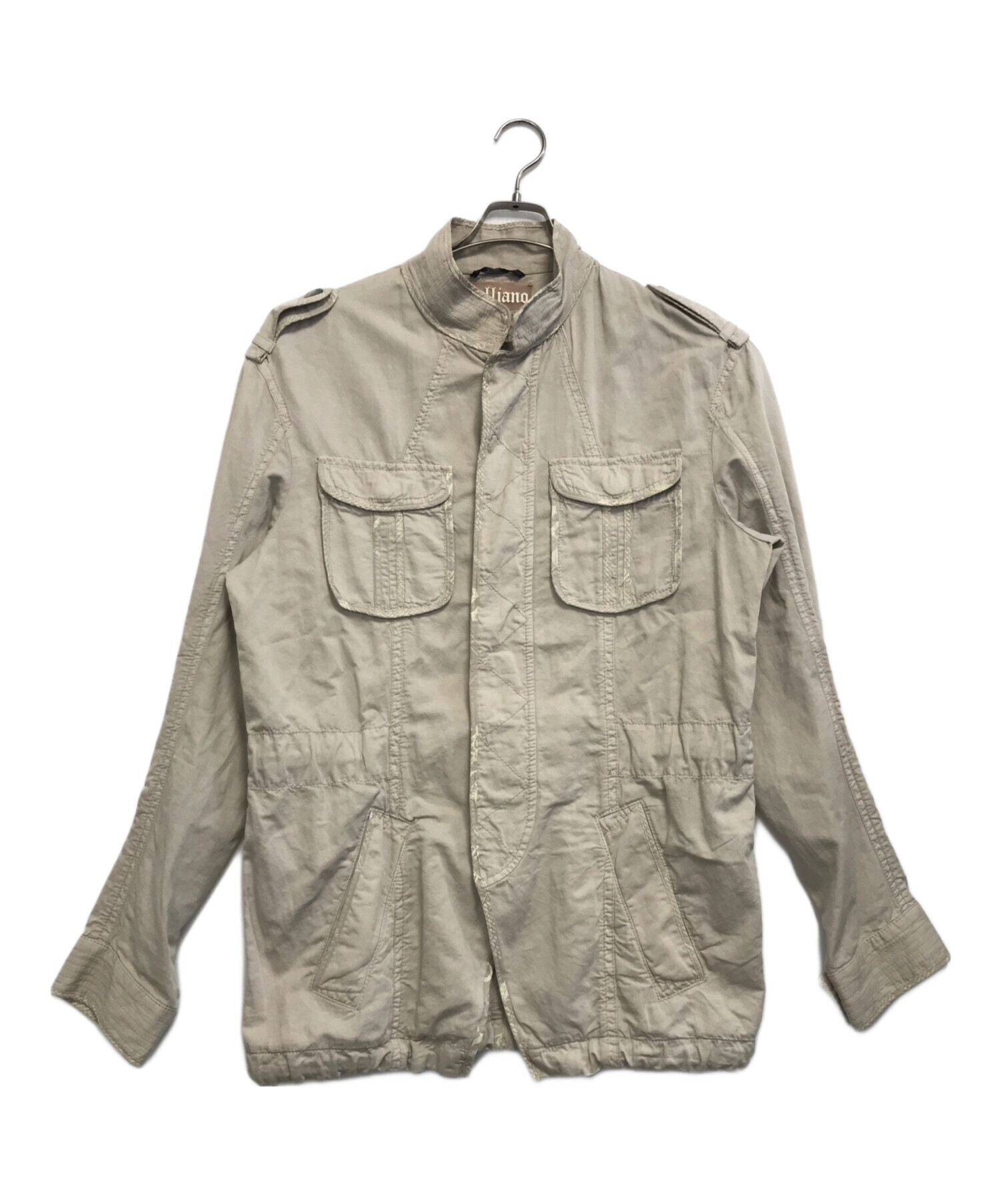 ガリアーノ　ミリタリージャケット 中古・古着通販】GALLIANO (ガリアーノ) Military Jacket ベージュ