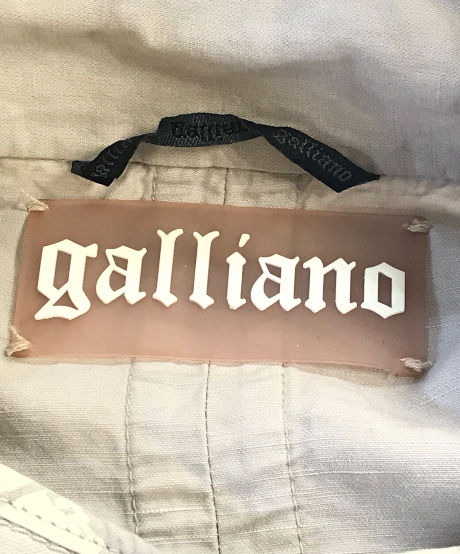 中古・古着通販】GALLIANO (ガリアーノ) Military Jacket ベージュ