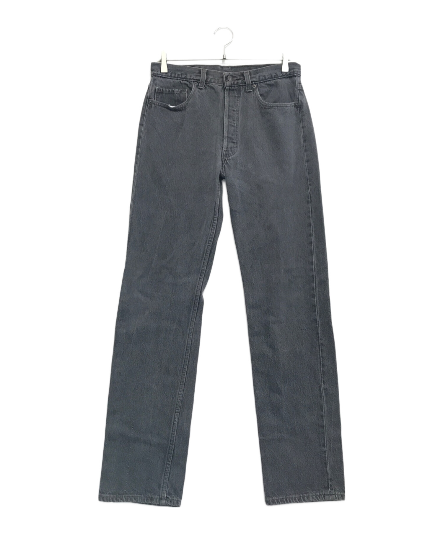Levi's 501 ブラックデニム W33 L34 カスタム 中古・古着通販】LEVI'S (リーバイス) 501先染めブラックデニム