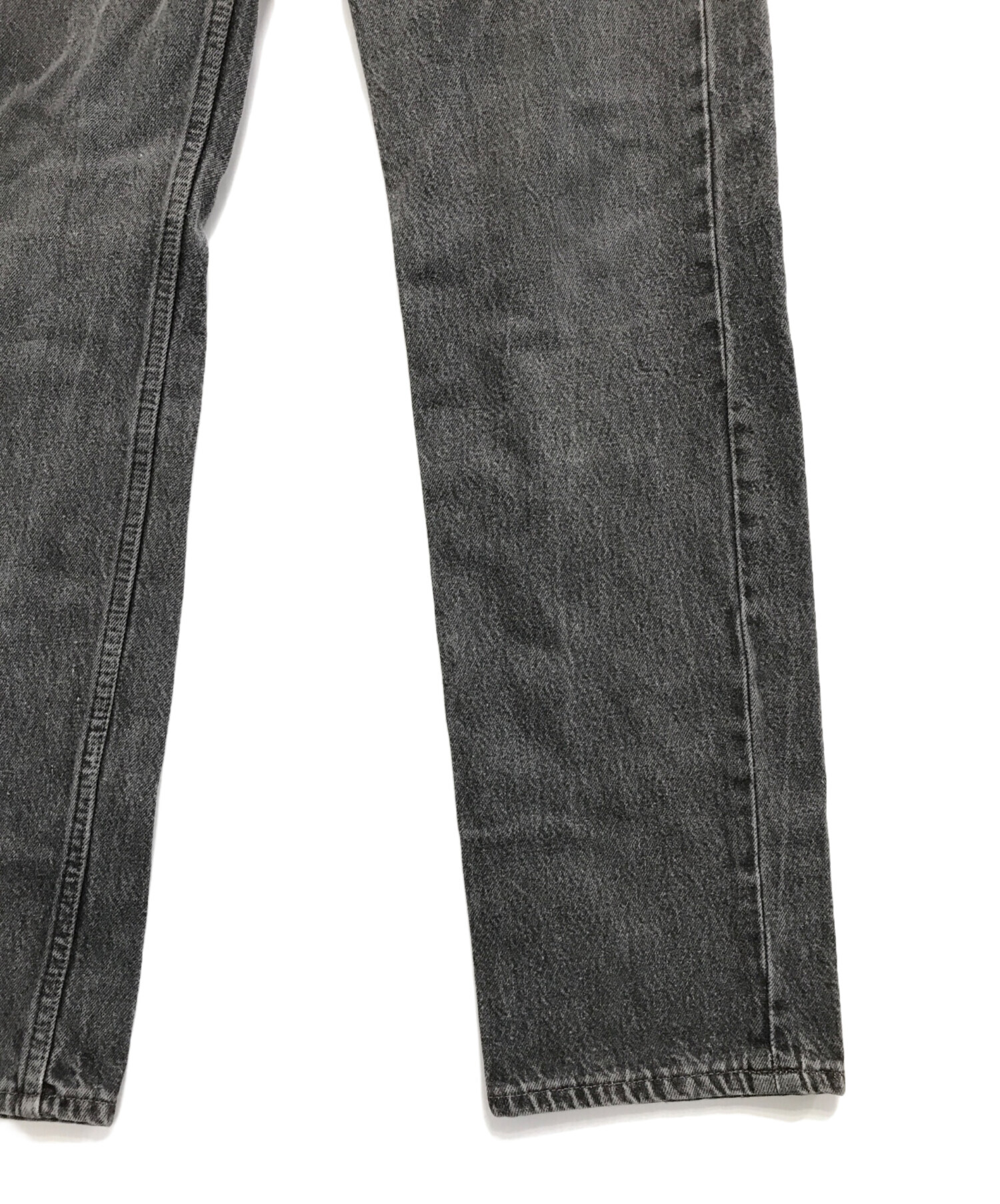 Levi's 501 ブラックデニム W33 L34 カスタム 中古・古着通販】LEVI'S (リーバイス) 501先染めブラックデニム