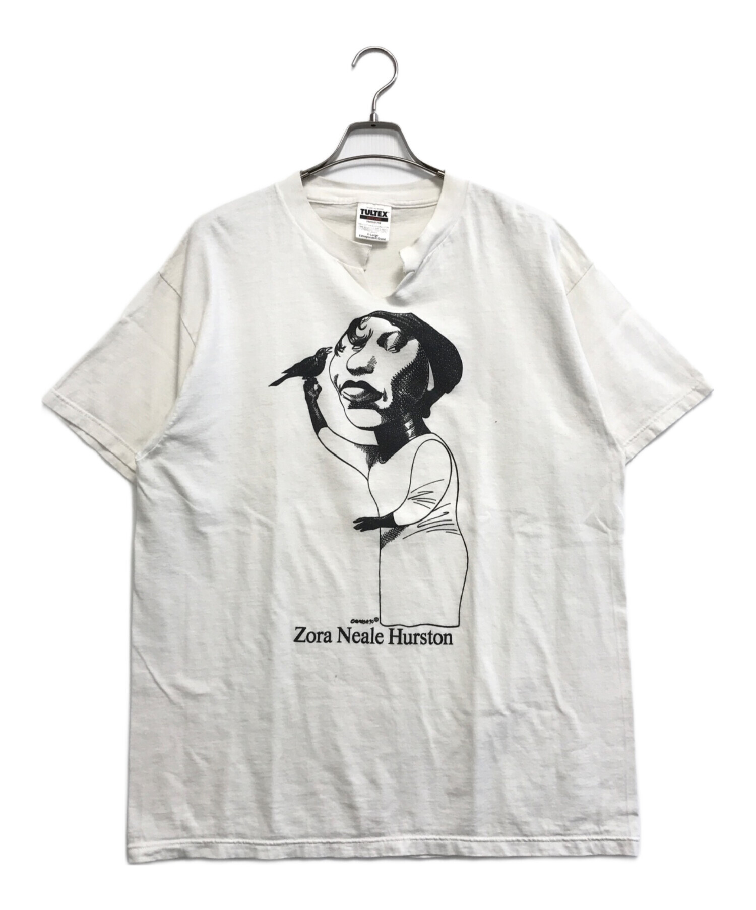 TULTEX プリントTシャツ ホワイト XL 中古・古着通販】TULTEX (タルテックス) 偉人Tシャツ ホワイト サイズ