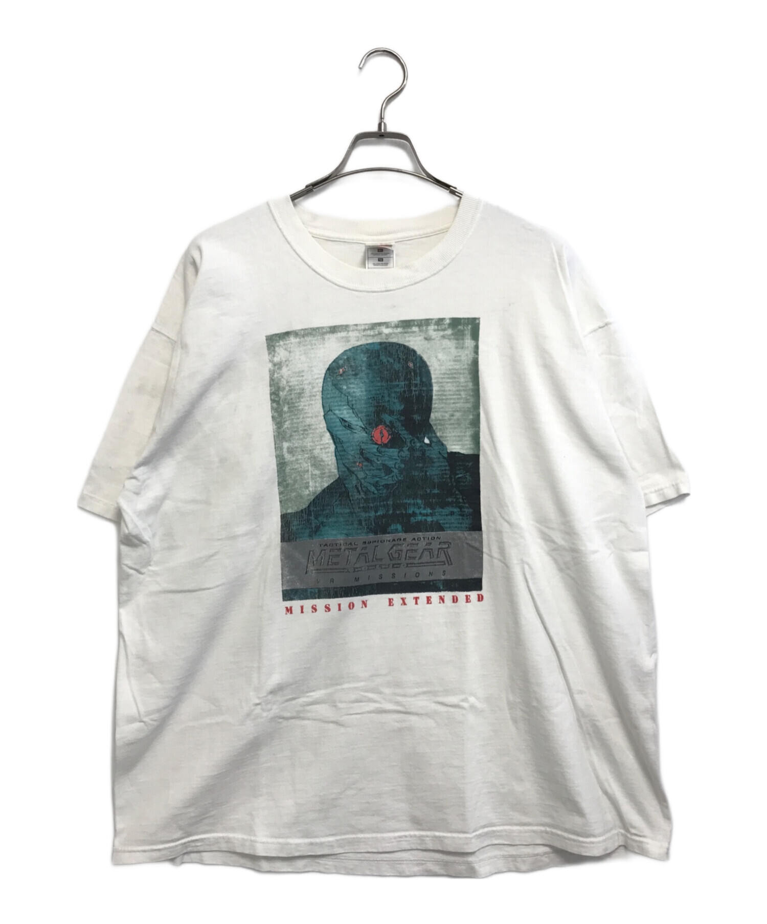 90s USA古着 メタルギアソリッド 白 Tシャツ コナミ vintage 90s USA古着 白 メタルギア プリントTシャツ 半袖Tシャツ METAL