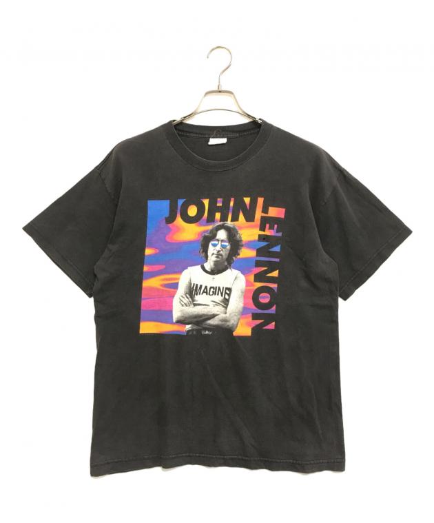 ぽんぽん　90s ジョン・レノン Tシャツ ブラック 中古・古着通販】バンドTシャツ (バンドTシャツ) 90s JOHN LENON