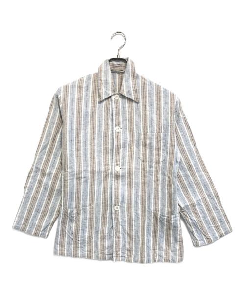 中古・古着通販】VINTAGE (ヴィンテージ) プリズナーシャツ ブルー
