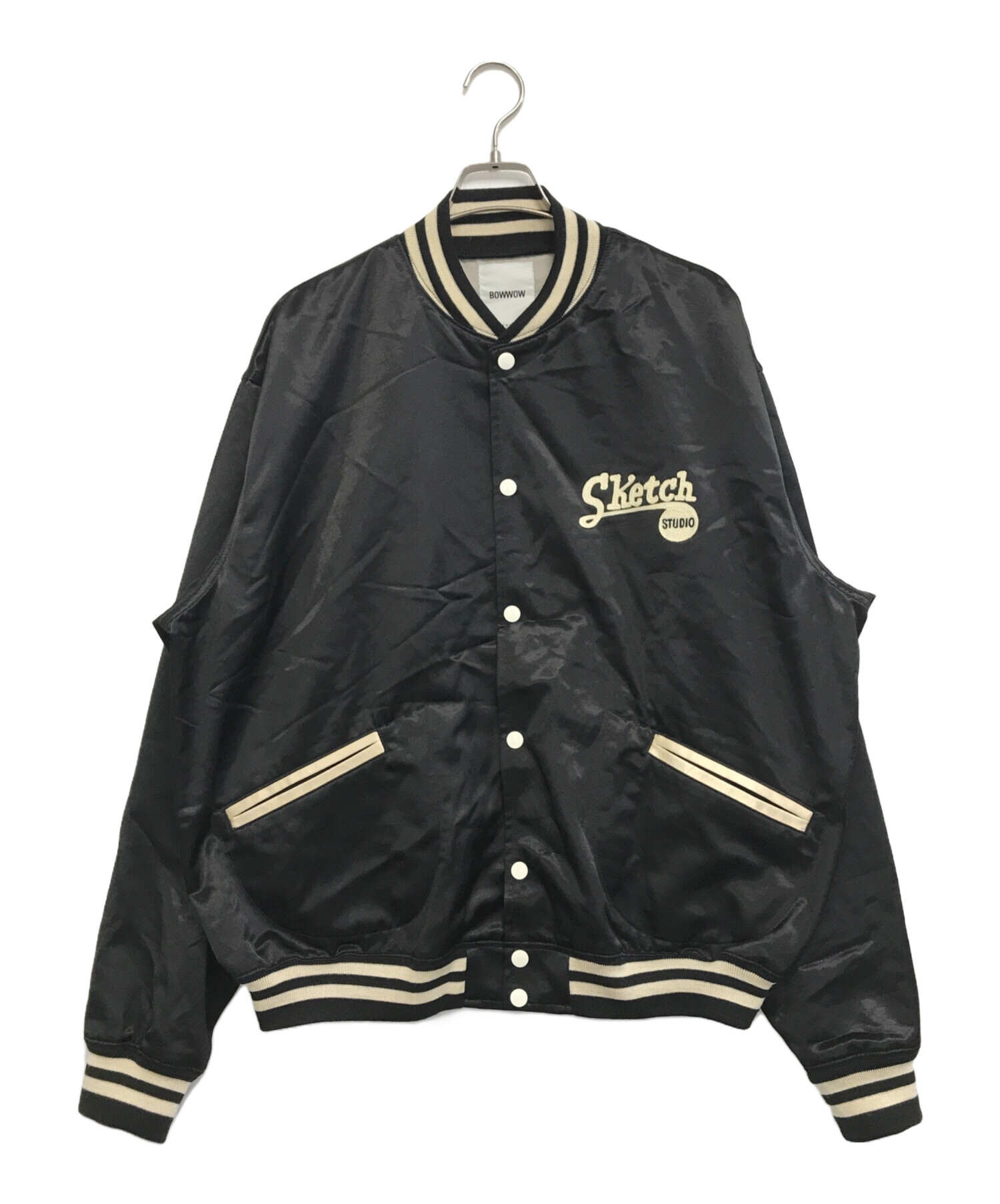 BOWWOW - BOW WOW 25FWバウワウ BASEBALL CHAMPION SATIN JACKET AGED