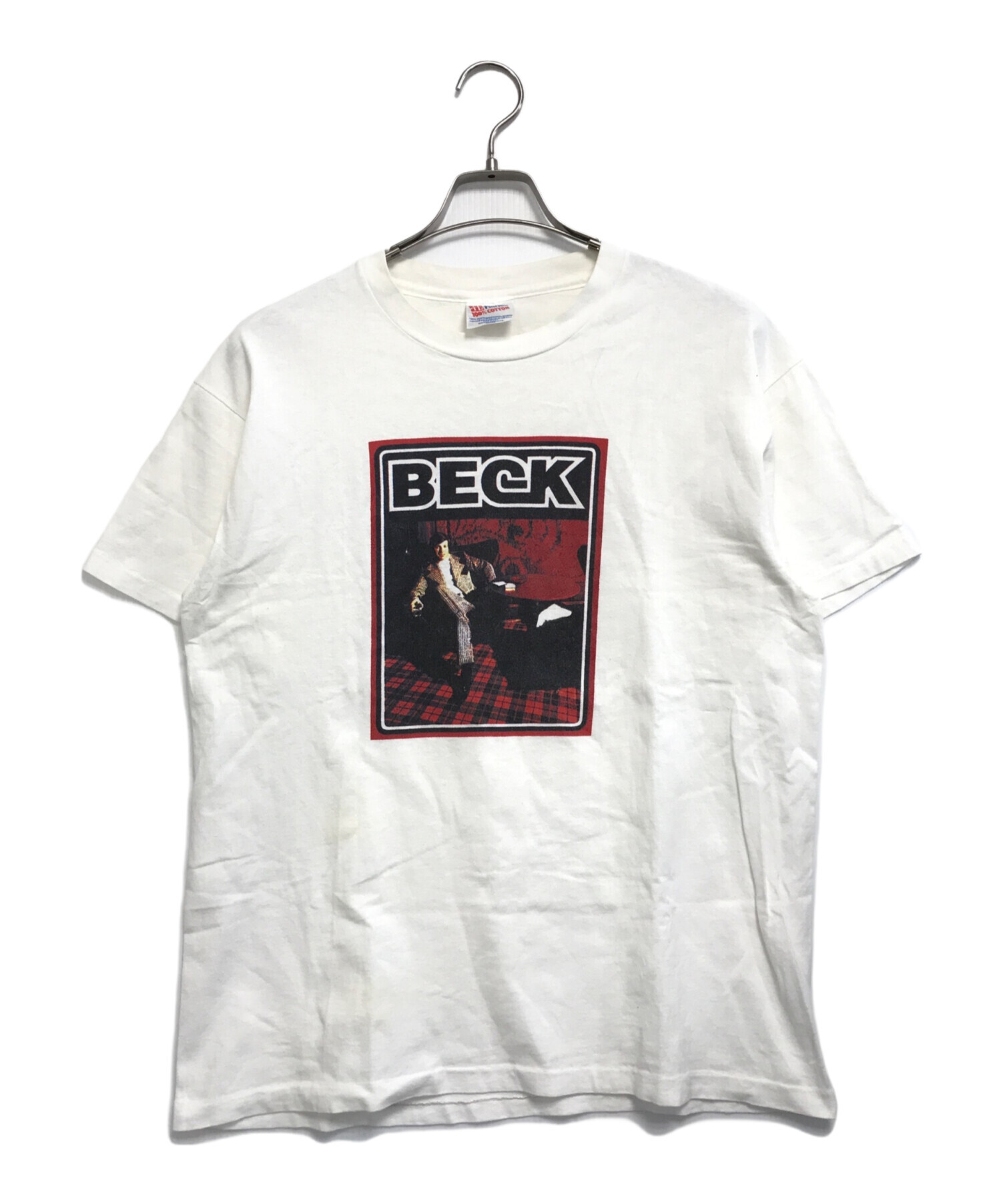 中古・古着通販】Hanes (ヘインズ) 90s BECK(ベック) Tシャツ ホワイト