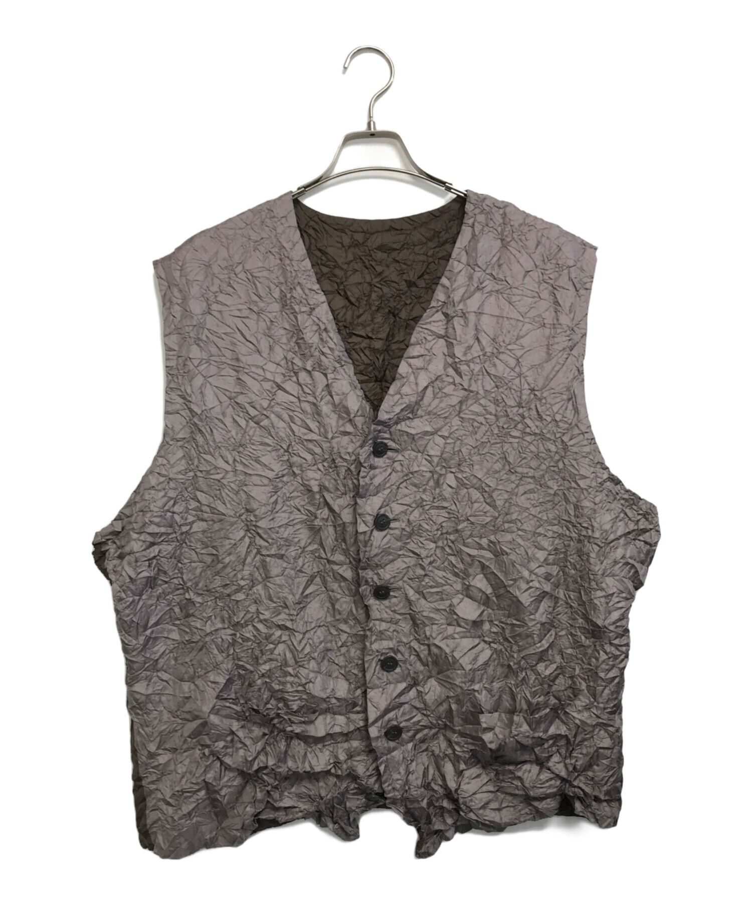 中古・古着通販】ISSEY MIYAKE (イッセイミヤケ) シワ加工ベスト