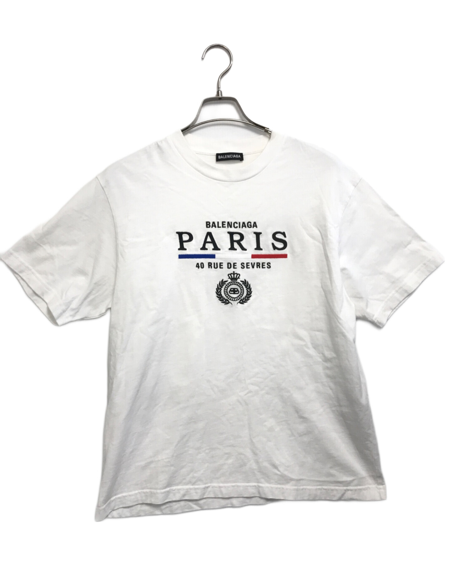 中古・古着通販】BALENCIAGA (バレンシアガ) Tシャツ ホワイト サイズ 