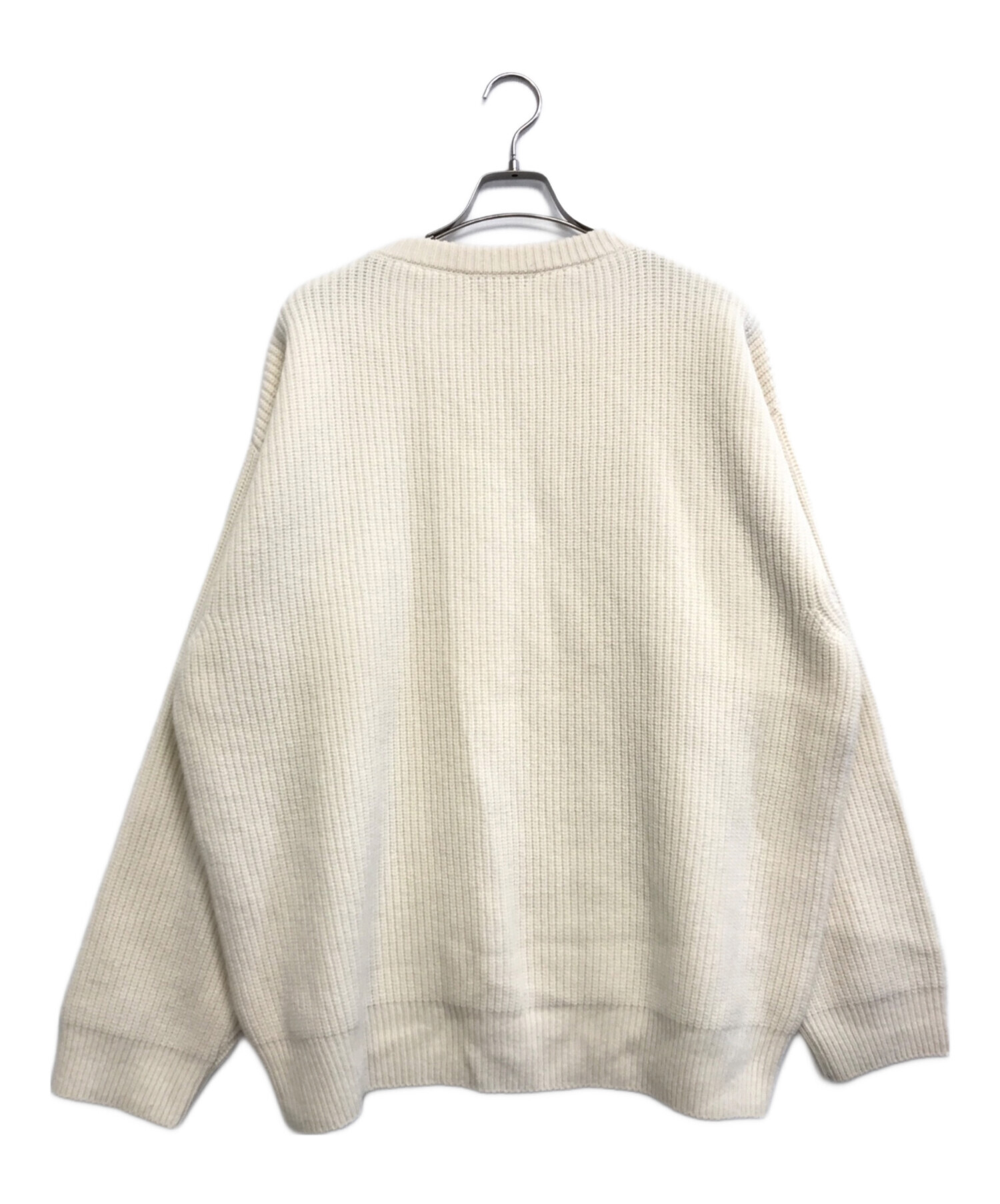 中古・古着通販】CELINE (セリーヌ) スパンコールロゴニット ベージュ