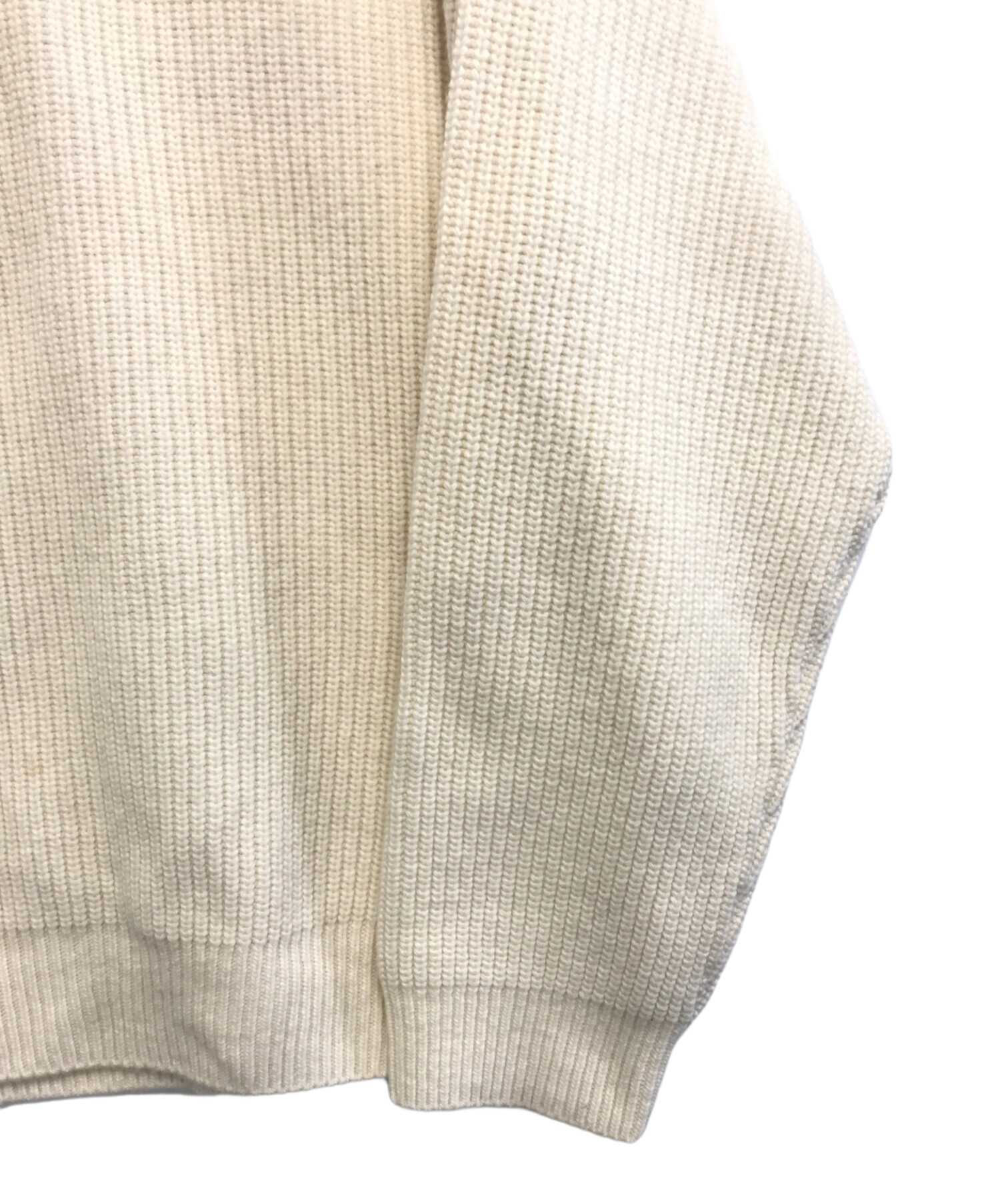 中古・古着通販】CELINE (セリーヌ) スパンコールロゴニット ベージュ