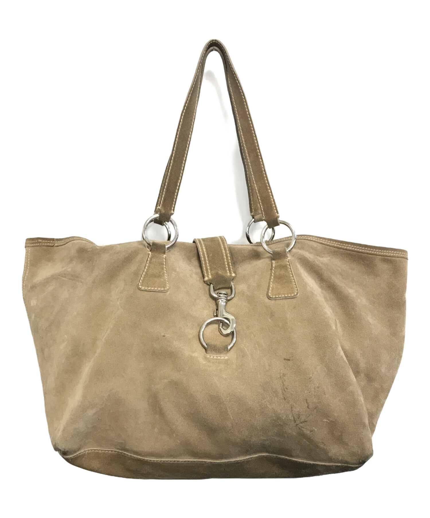 中古・古着通販】MIU MIU (ミュウミュウ) ハンドバッグ ベージュ 