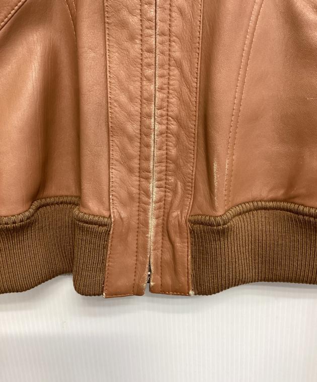 中古・古着通販】BALLY (バリー) リバーシブルレザーブルゾン ブラウン