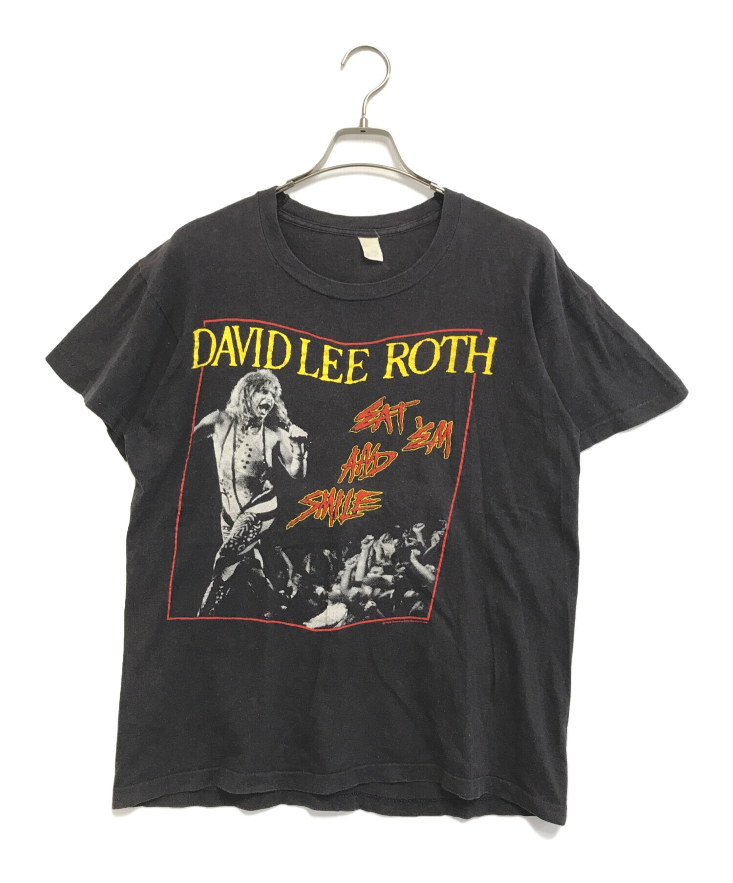 USA製 デイヴィッドリーロス ロックTシャツ L ヴィンテージ 80s 中古・古着通販】バンドTシャツ (バンドTシャツ) 80s DAVID LEE ROTH