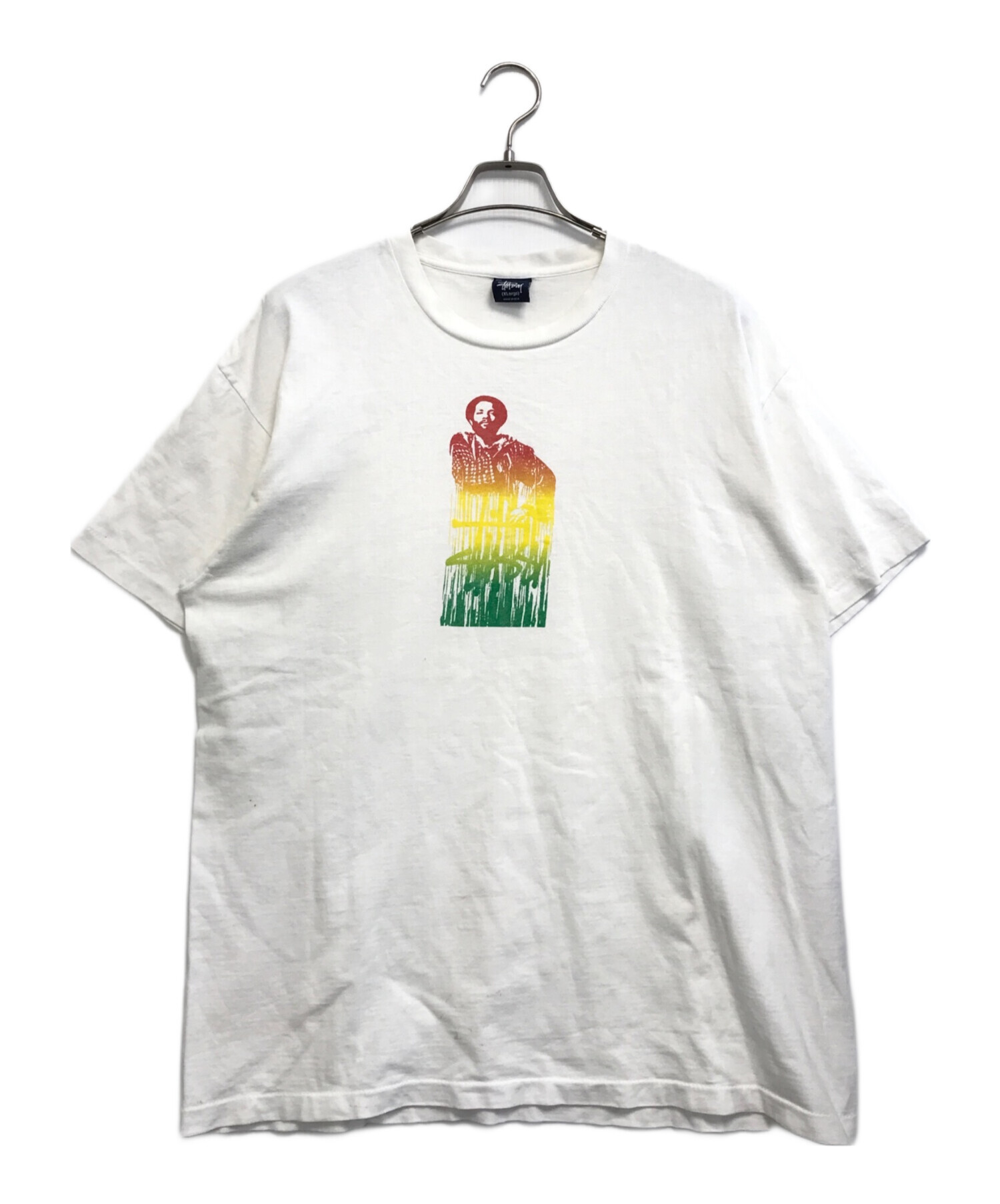 古着 00's ステューシー \"SK8 HEADS\" tシャツ 白 L 中古・古着通販】stussy (ステューシー) ラスタTシャツ ホワイト