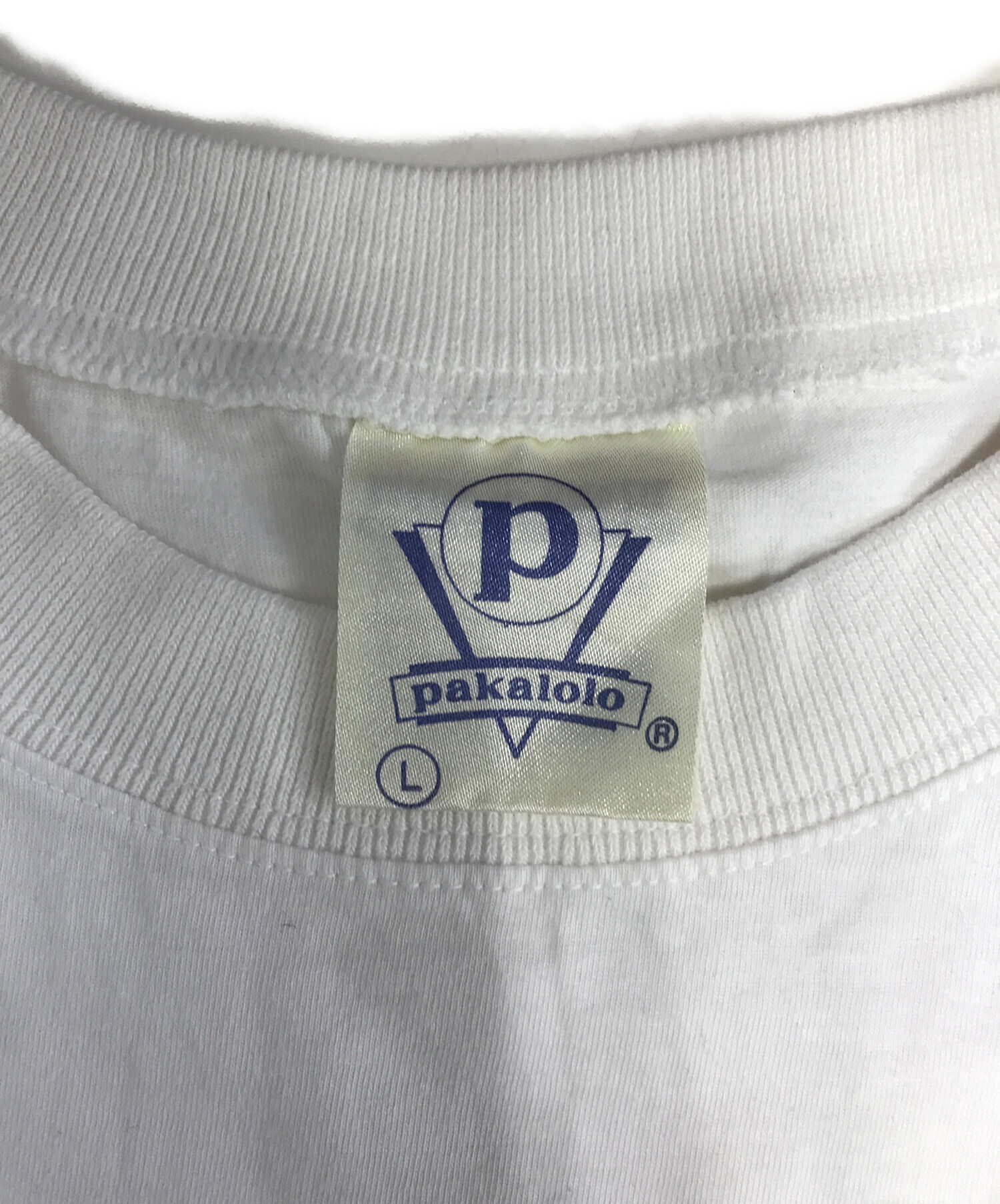 中古・古着通販】PAKALOLO (パカロロ) Tシャツ ホワイト サイズ:L 