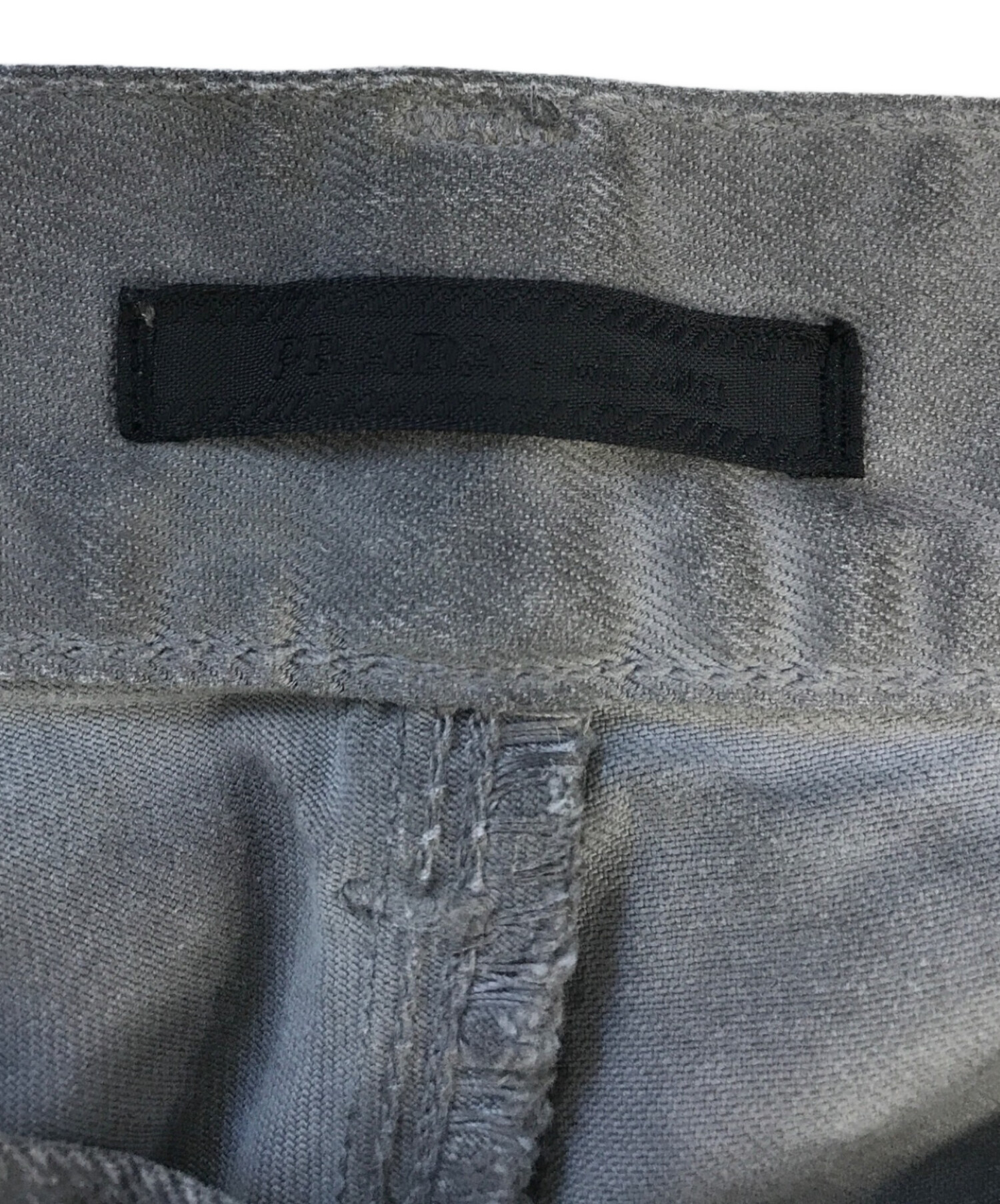 中古・古着通販】PRADA (プラダ) コットンストレッチデニムパンツ