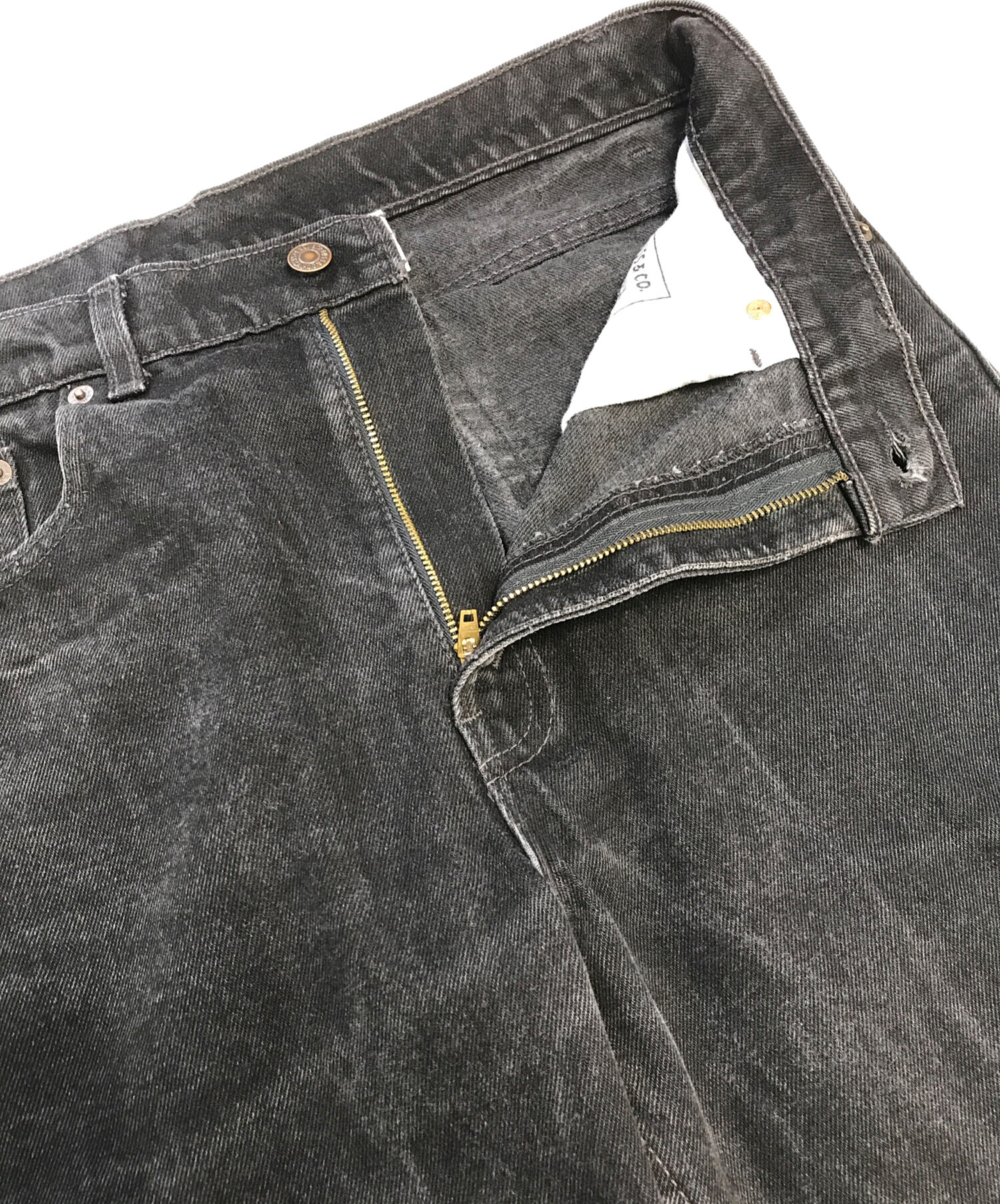 中古・古着通販】LEVI'S (リーバイス) 505後染めブラックデニム