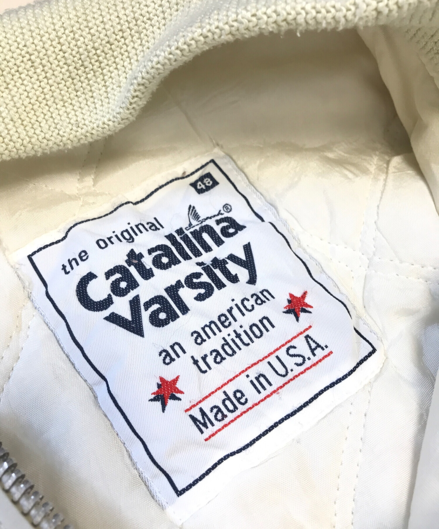中古・古着通販】CATALINA (カタリナ) ダービージャケット アイボリー 中古・古着通販】CATALINA (カタリナ) ダービージャケット アイボリー