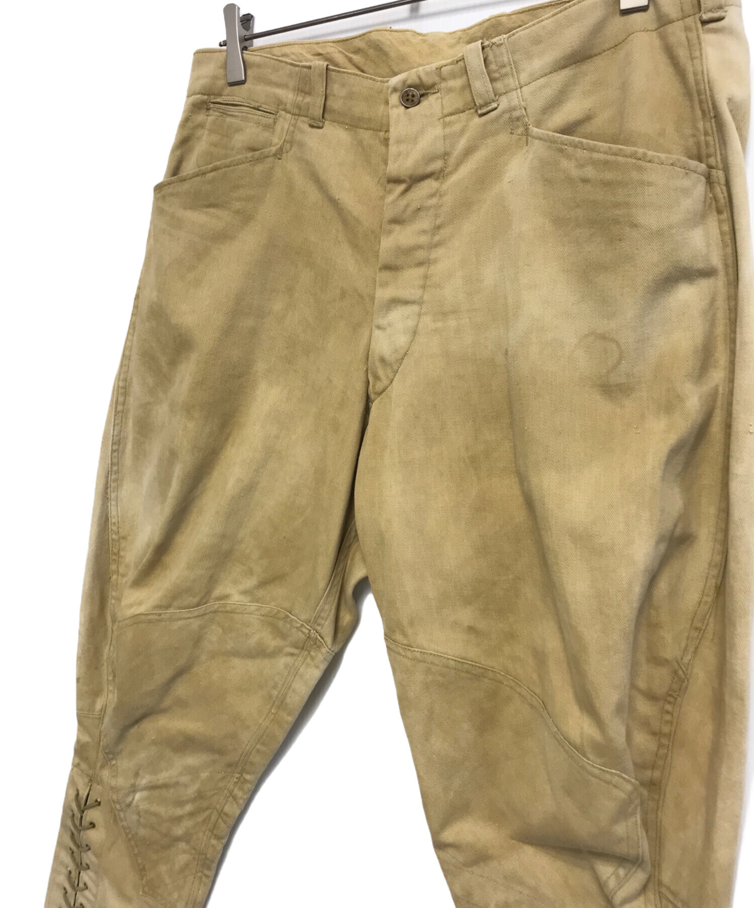 中古・古着通販】VINTAGE (ユーズド) ジョッパーズパンツ ベージュ 