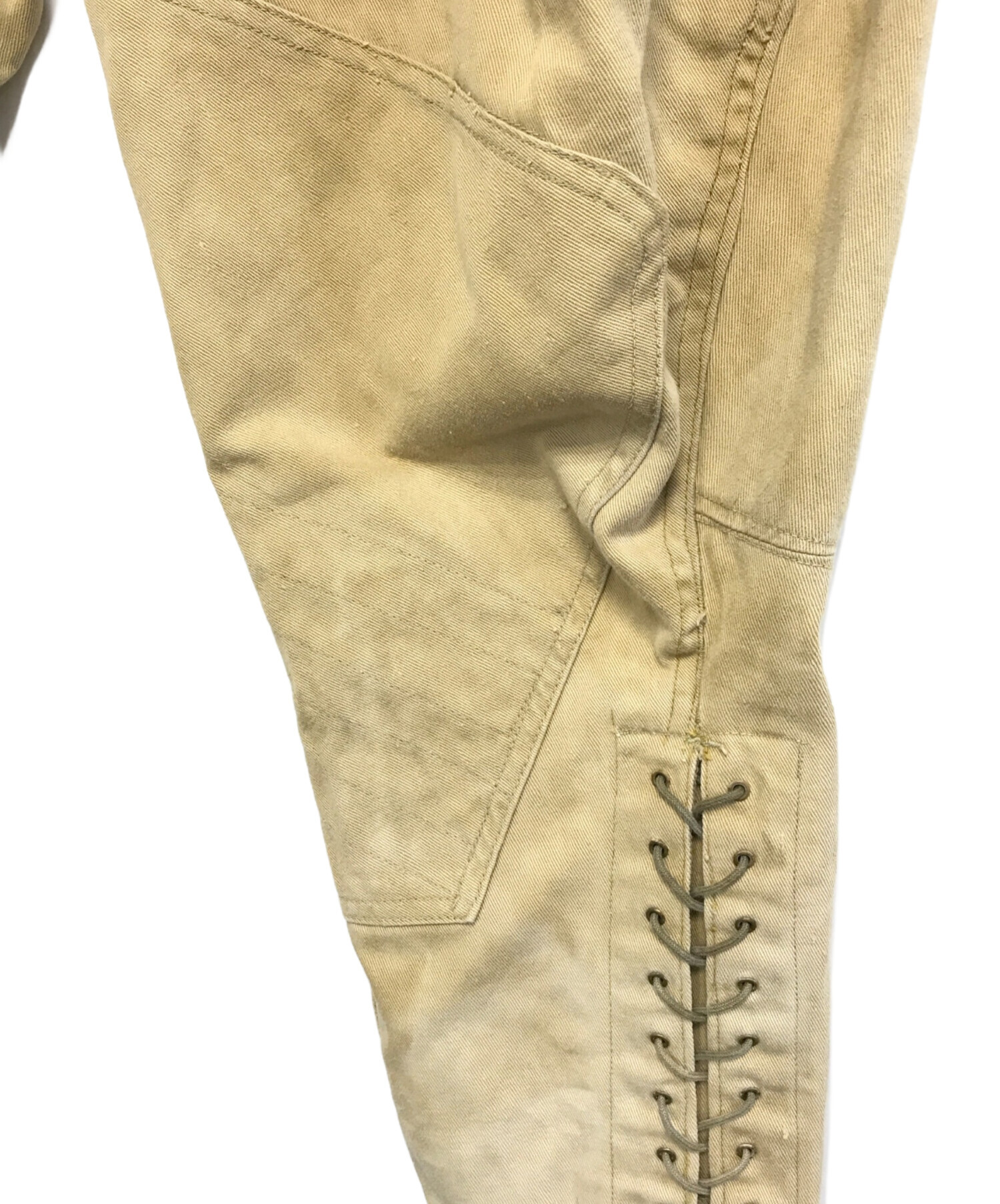 中古・古着通販】VINTAGE (ユーズド) ジョッパーズパンツ ベージュ